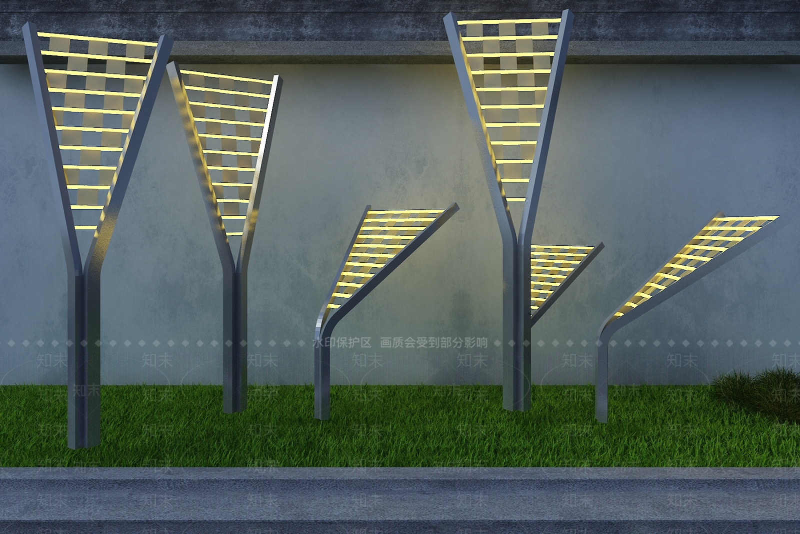 现代景观雕塑3D模型下载【ID:1194775616】