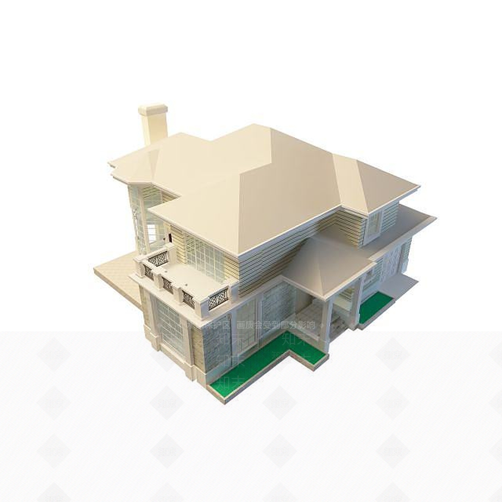 现代别墅3D模型下载【ID:1194775114】