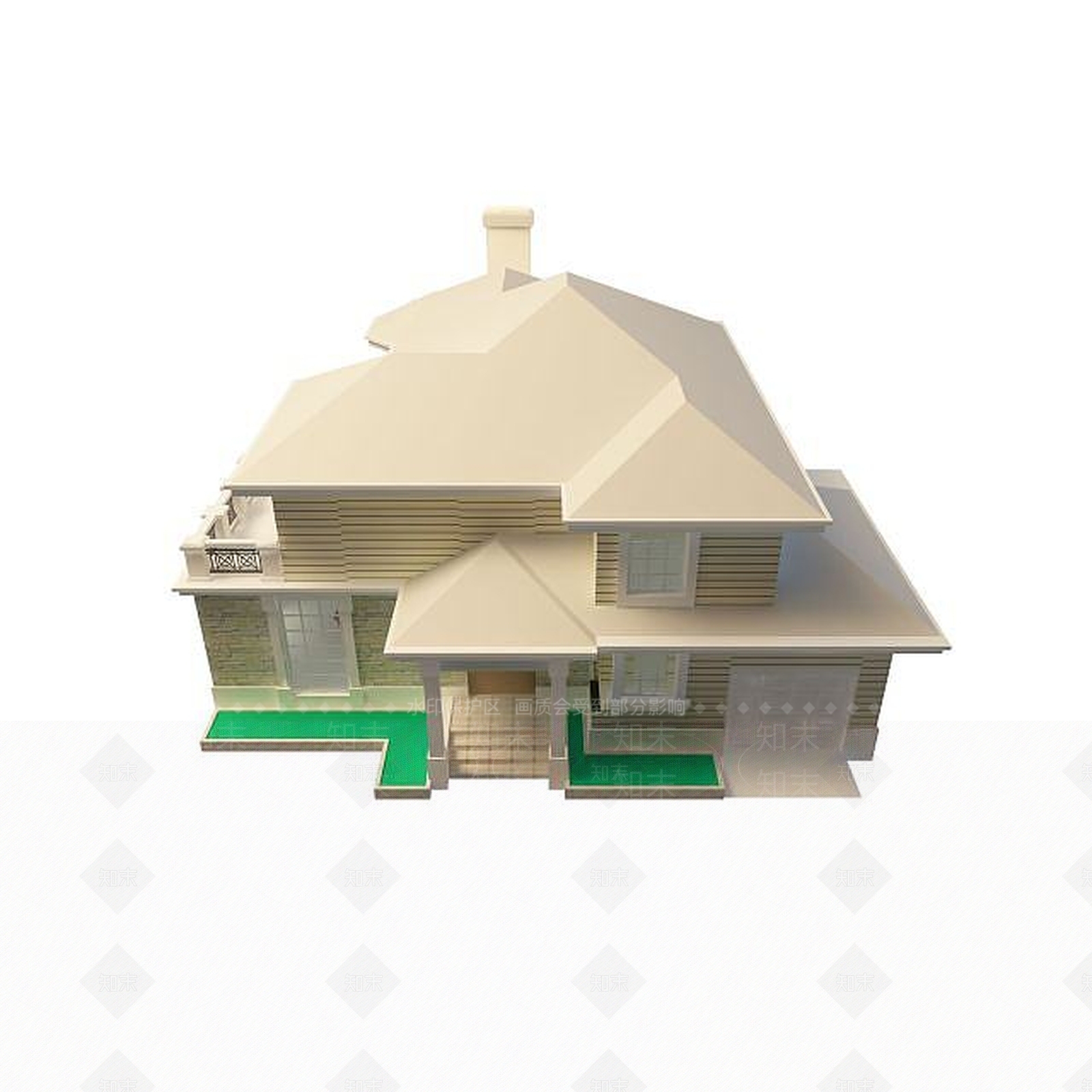 现代别墅3D模型下载【ID:1194775114】