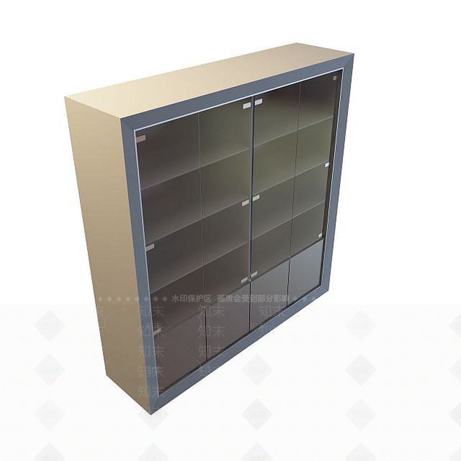现代简约边柜3D模型下载【ID:1194775230】