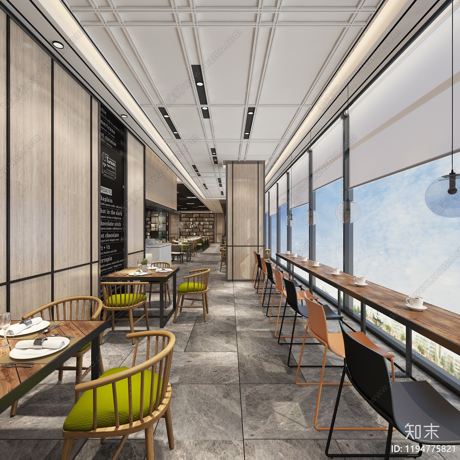 酒店餐厅施工图下载【ID:1194775821】