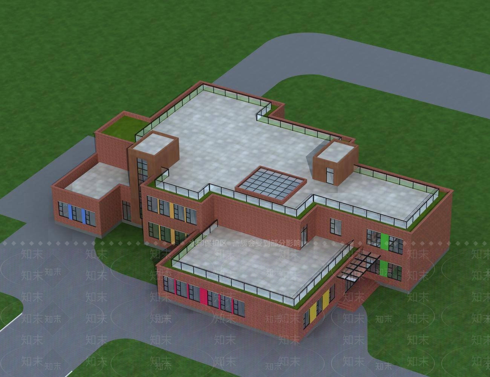 现代幼儿园3D模型下载【ID:1194775920】