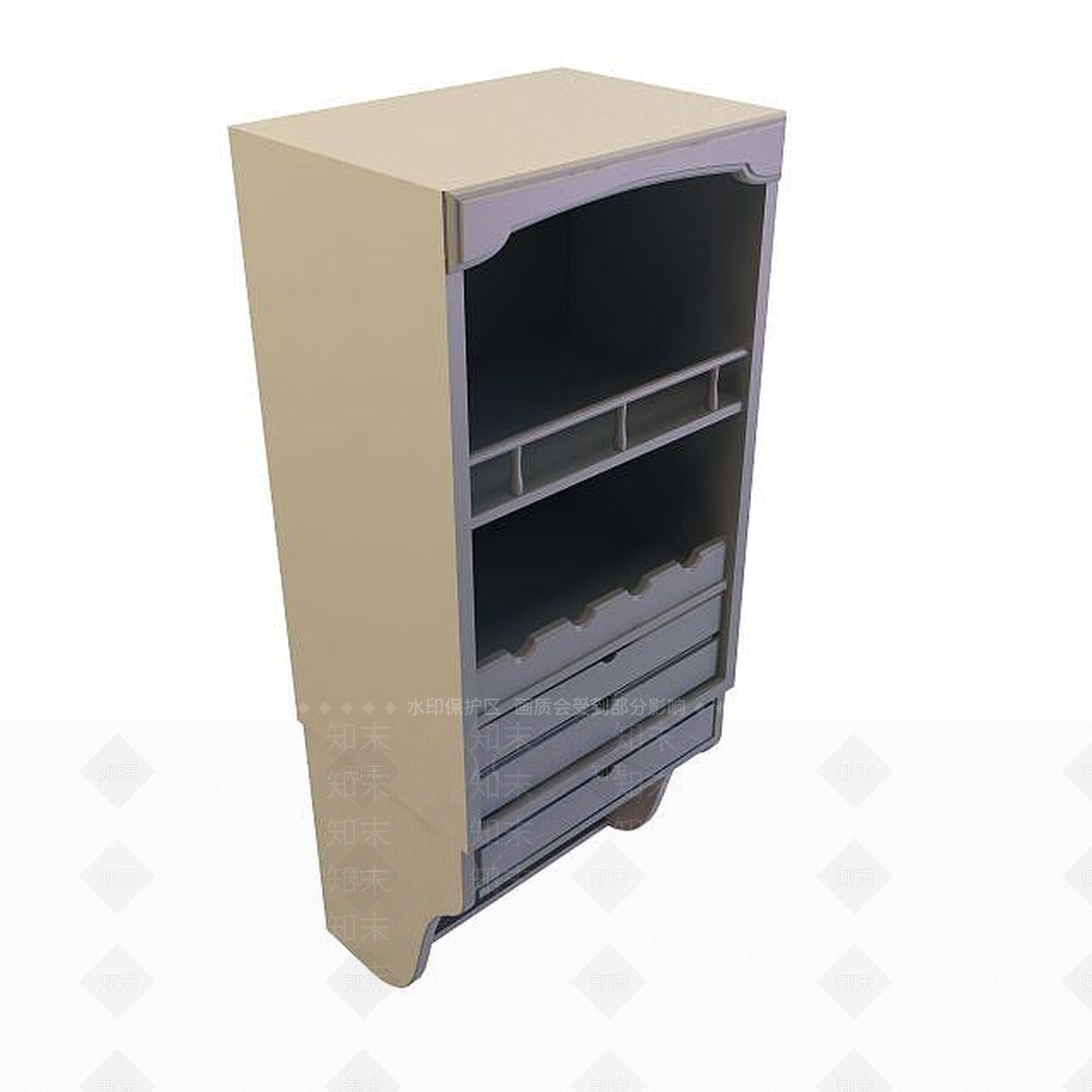 欧式古典欧式边柜3D模型下载【ID:1194776270】