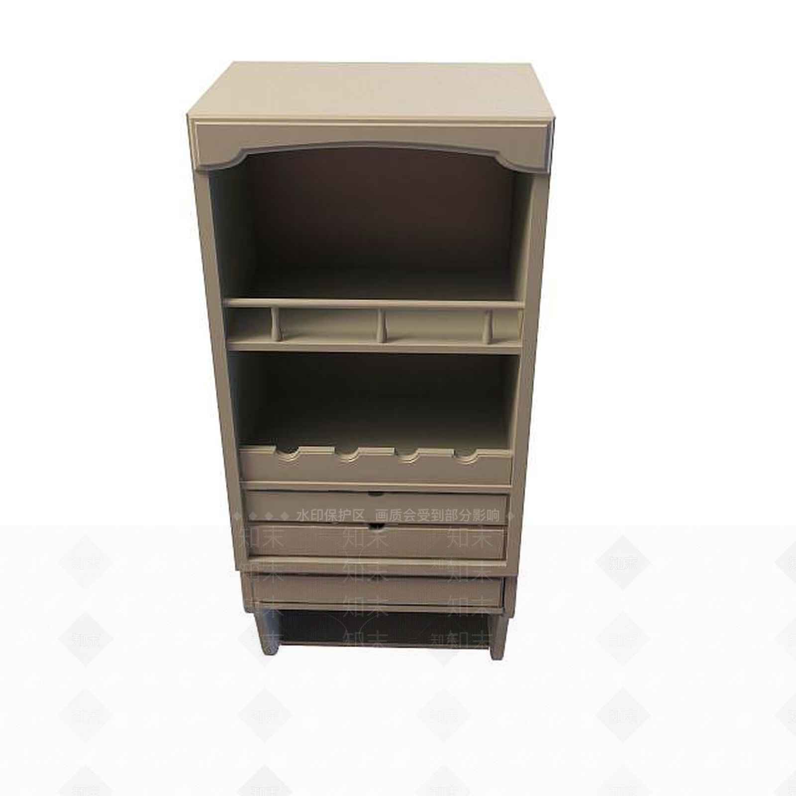 欧式古典欧式边柜3D模型下载【ID:1194776270】