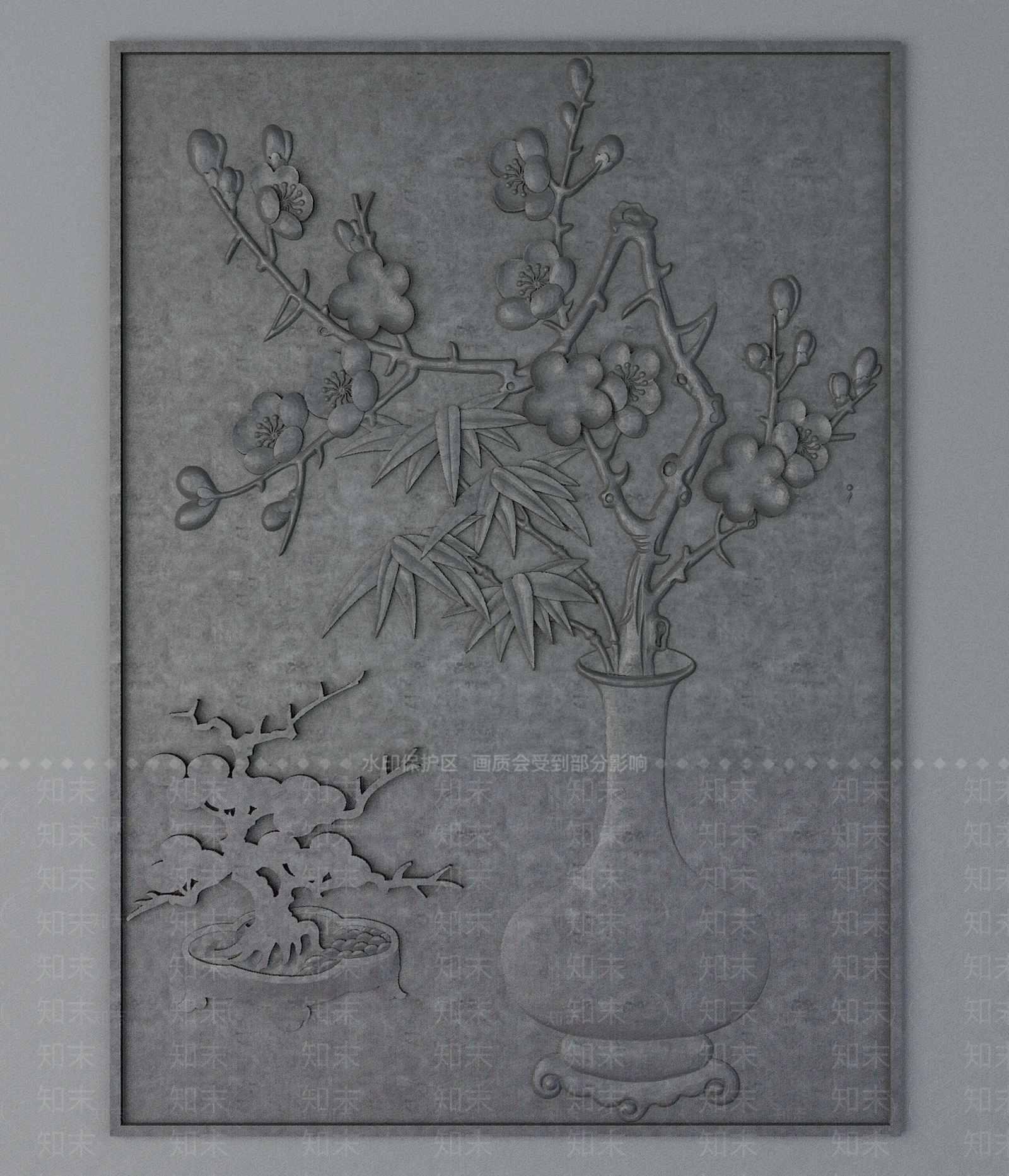 中式雕花3D模型下载【ID:1194777070】