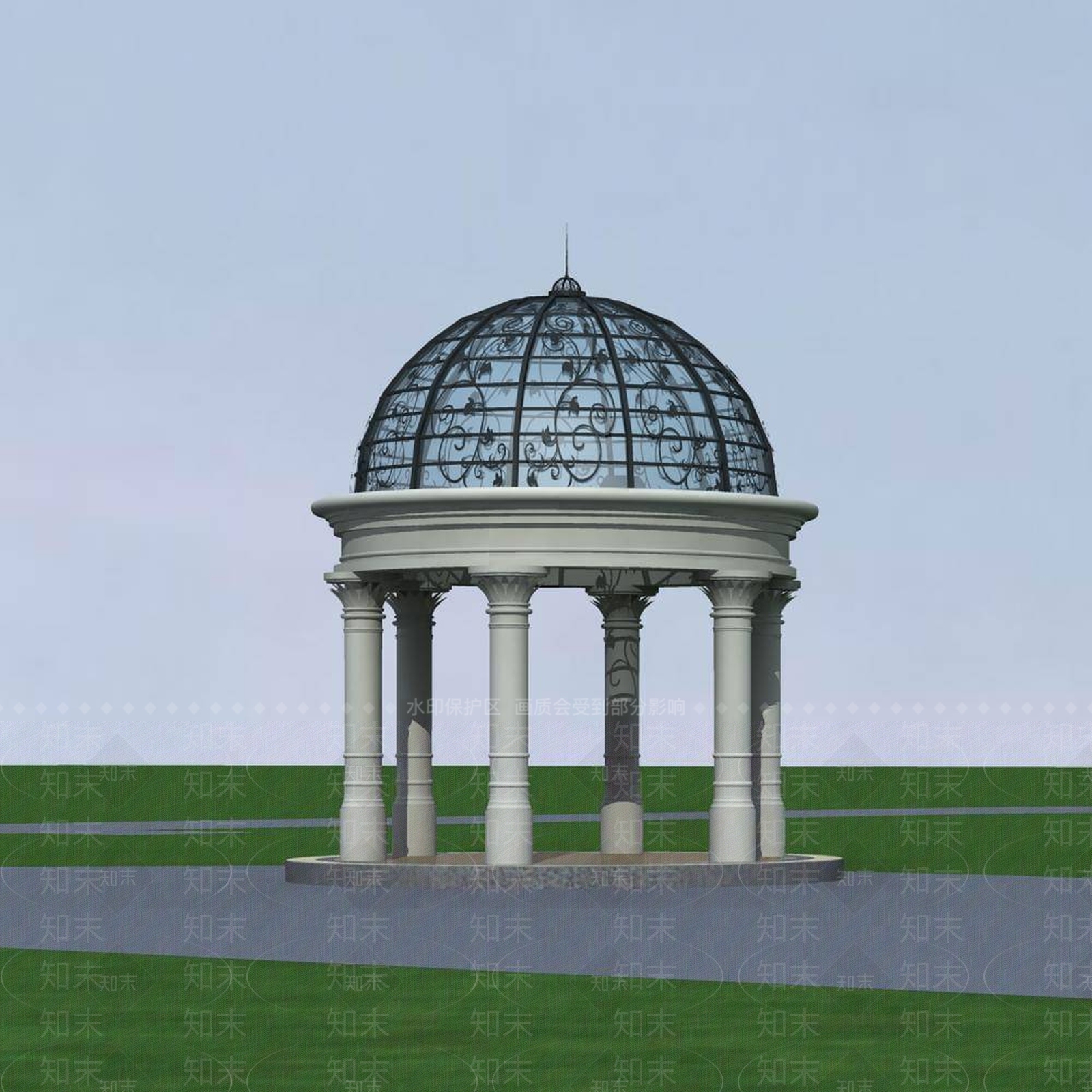欧式亭子3D模型下载【ID:1194777230】