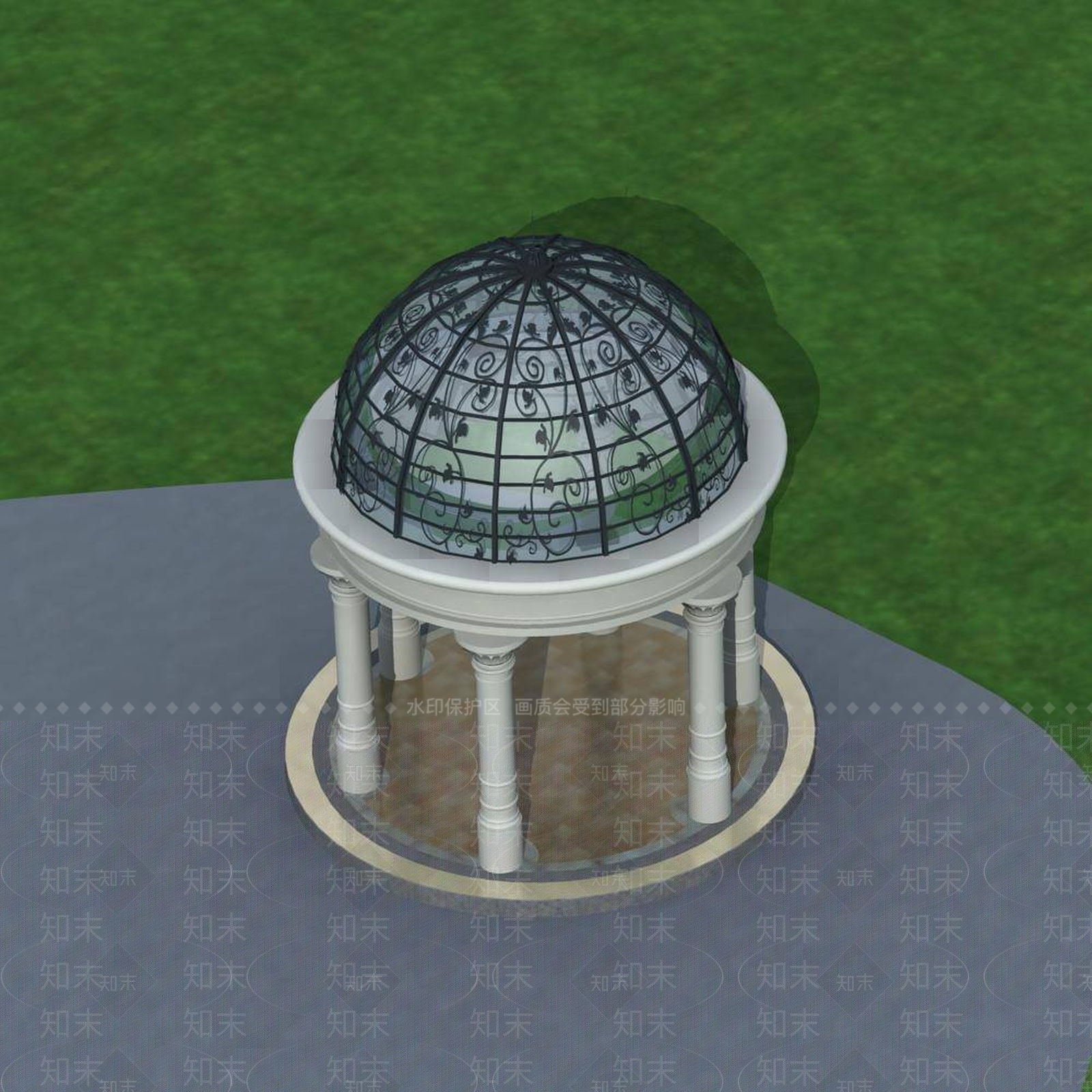 欧式亭子3D模型下载【ID:1194777230】
