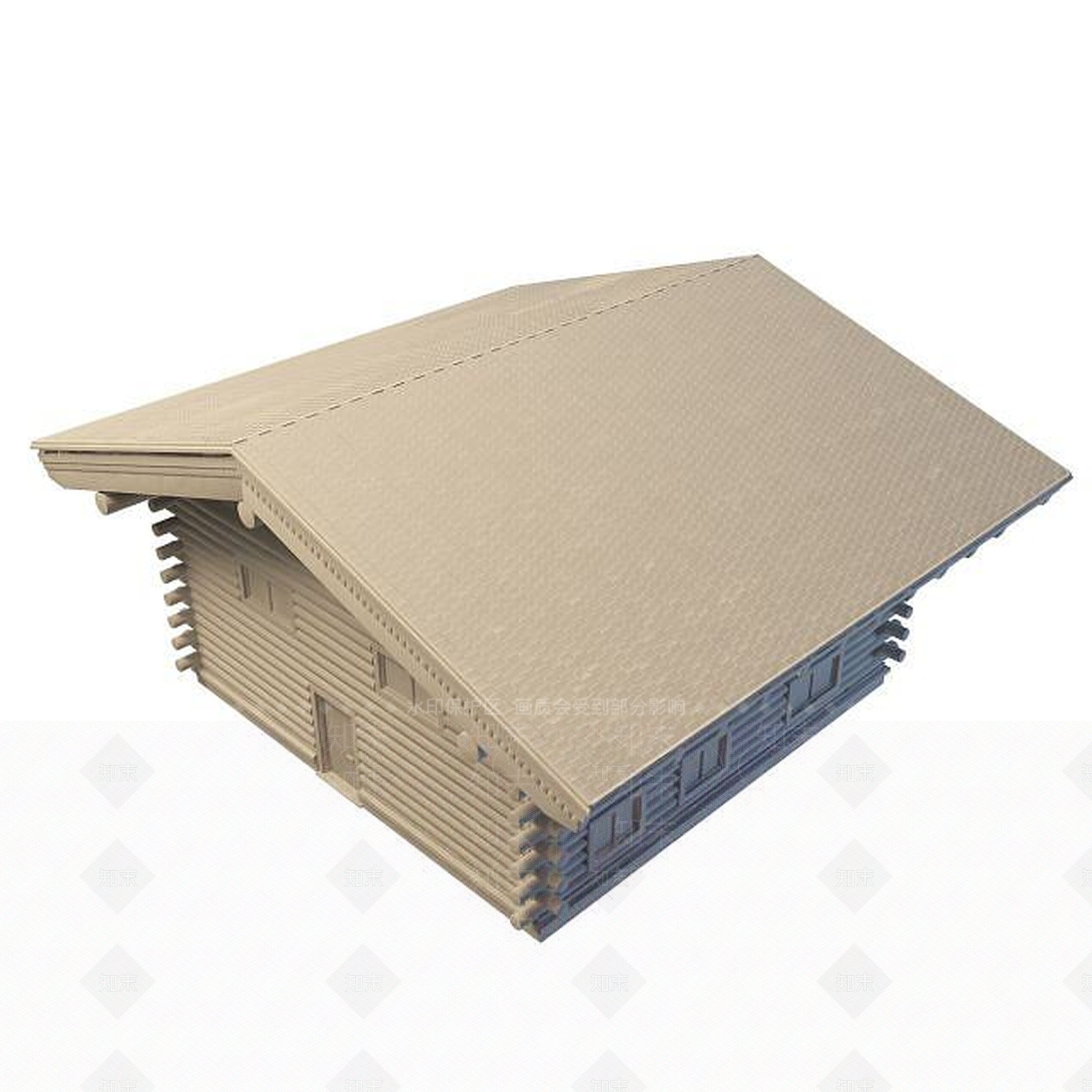 现代住宅楼3D模型下载【ID:1194777202】