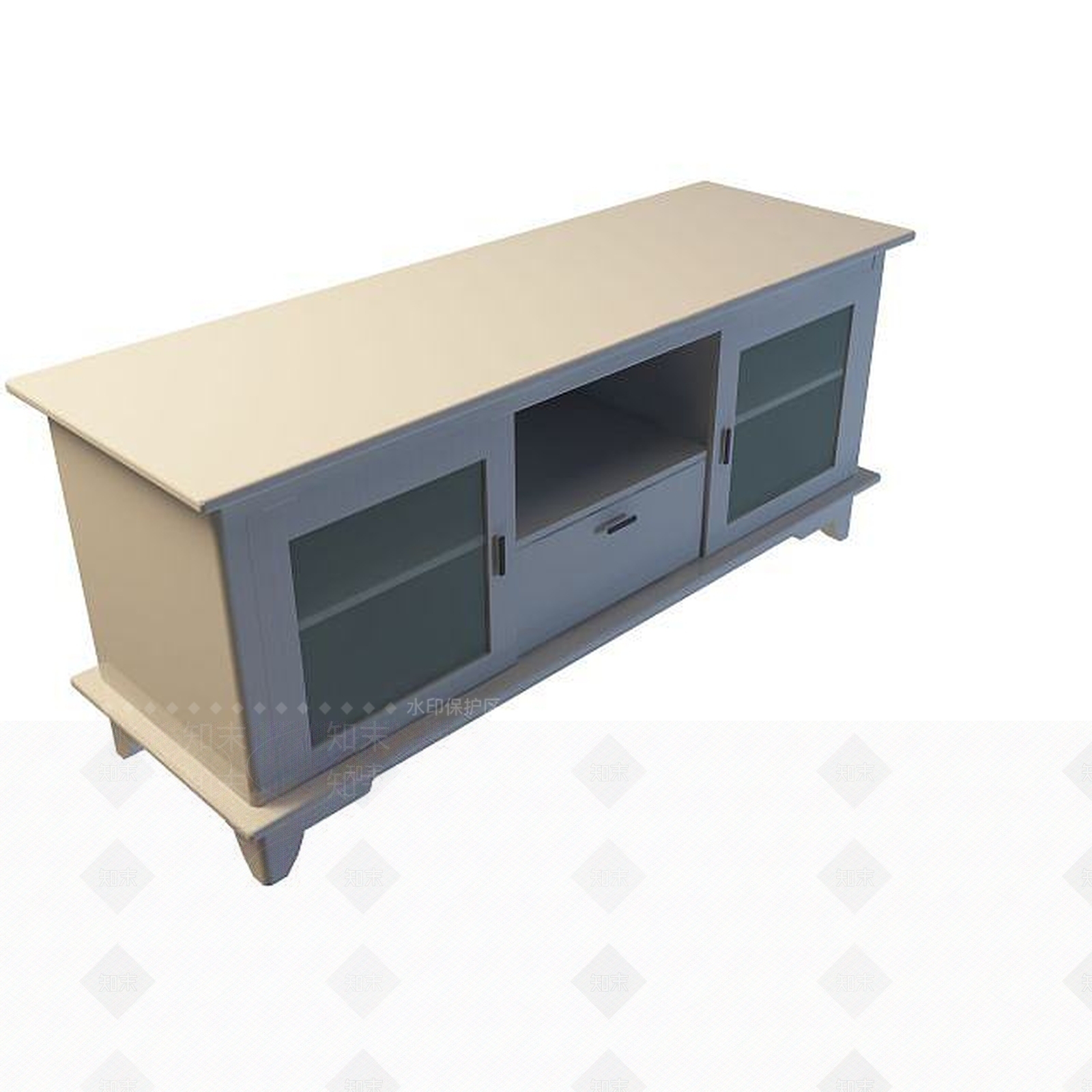 现代卧室电视柜3D模型下载【ID:1194778727】