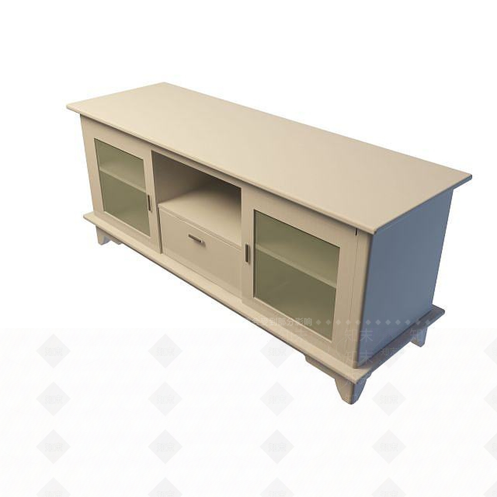 现代卧室电视柜3D模型下载【ID:1194778727】