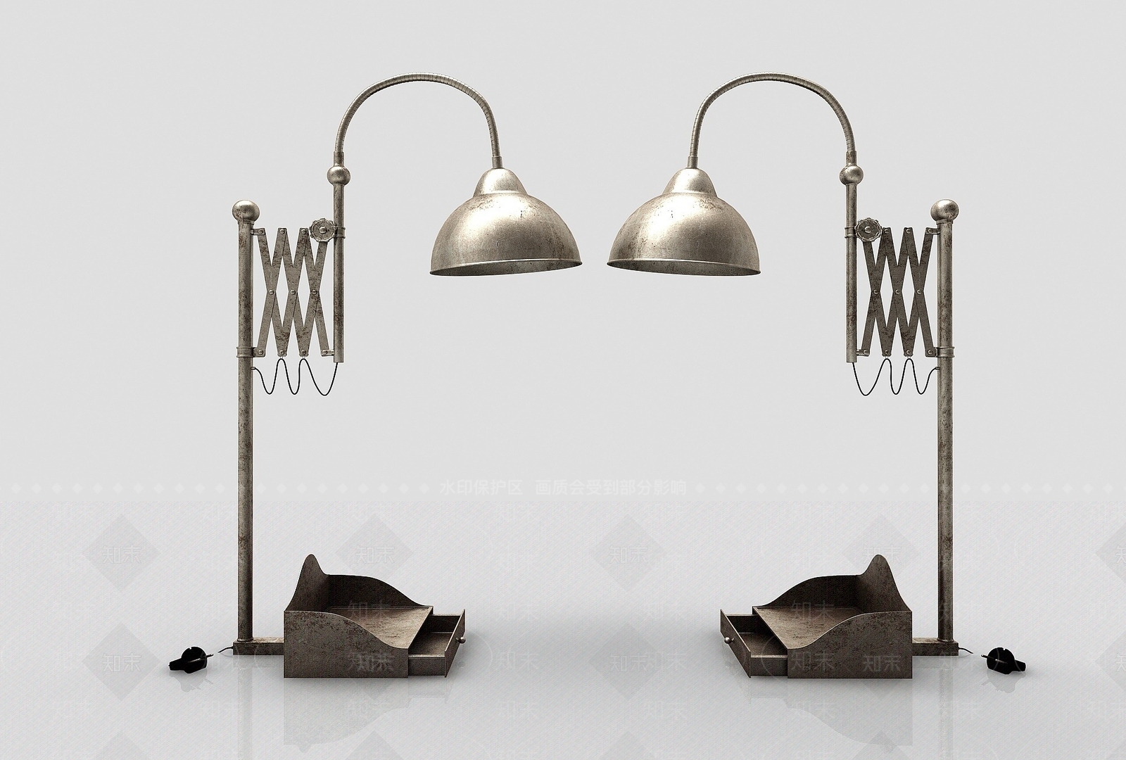 现代风格台灯3D模型下载【ID:1194779363】