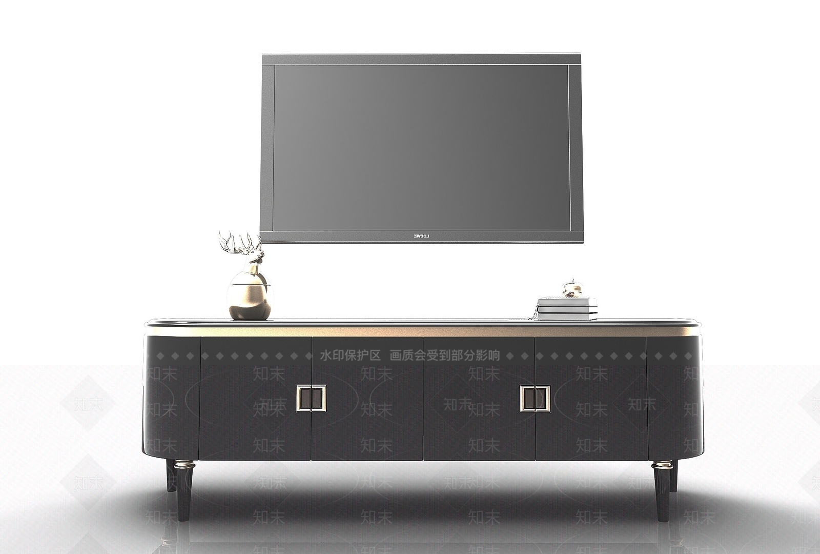 现代风格电视柜3D模型下载【ID:1194780426】