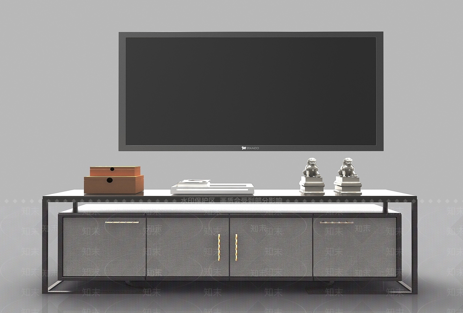 现代风格电视柜3D模型下载【ID:1194780560】