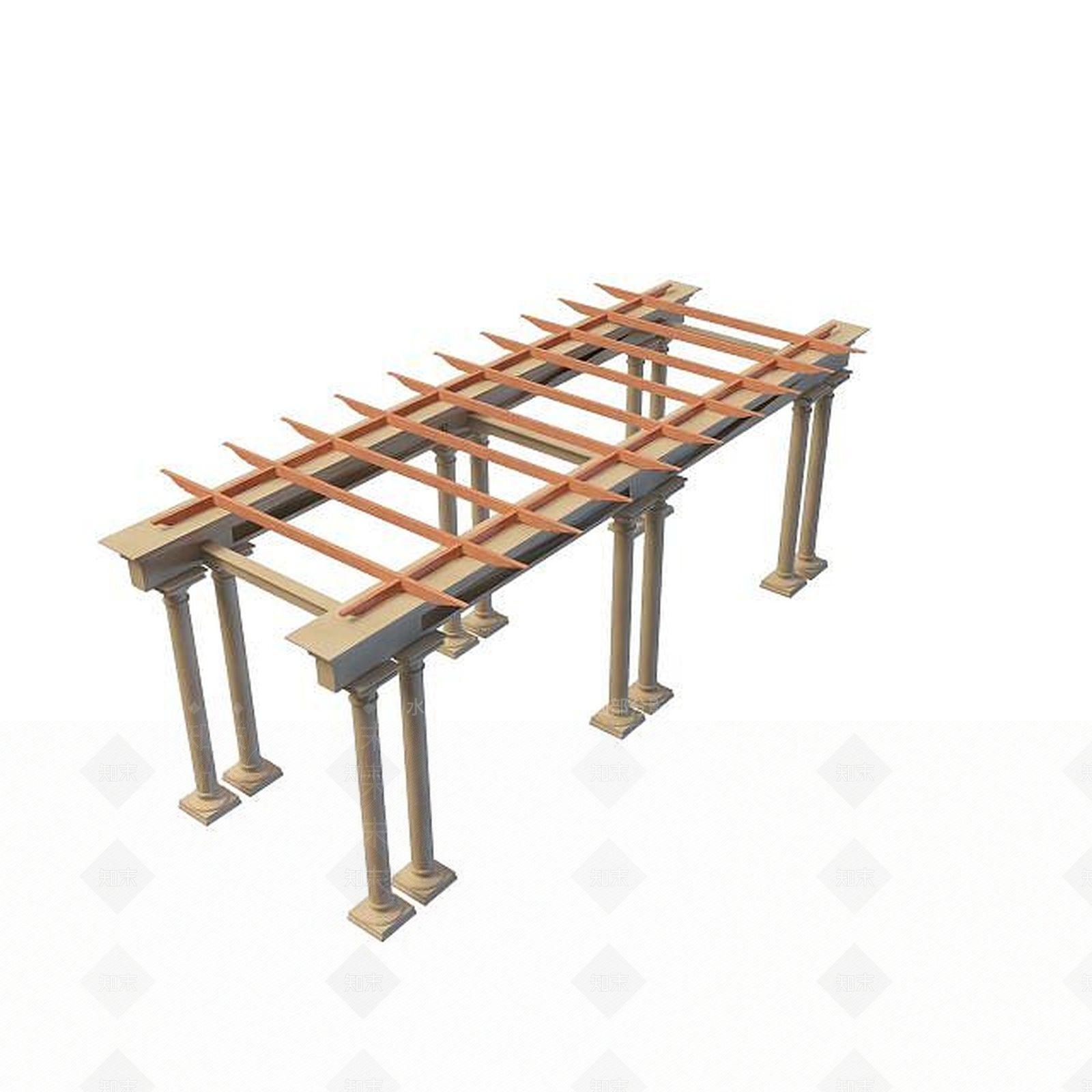 现代花架3D模型下载【ID:1194780660】