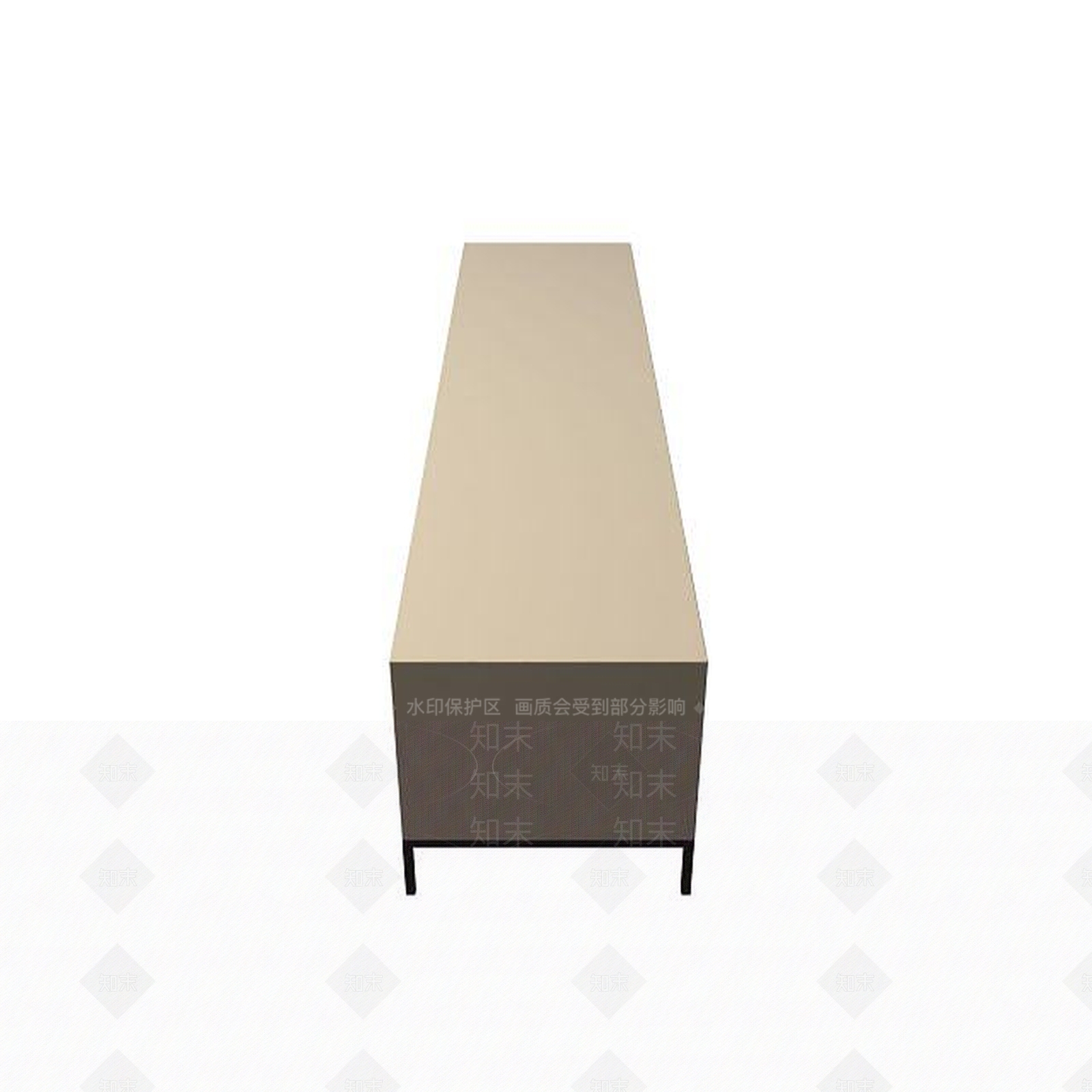 现代长方形电视柜3D模型下载【ID:1194782388】