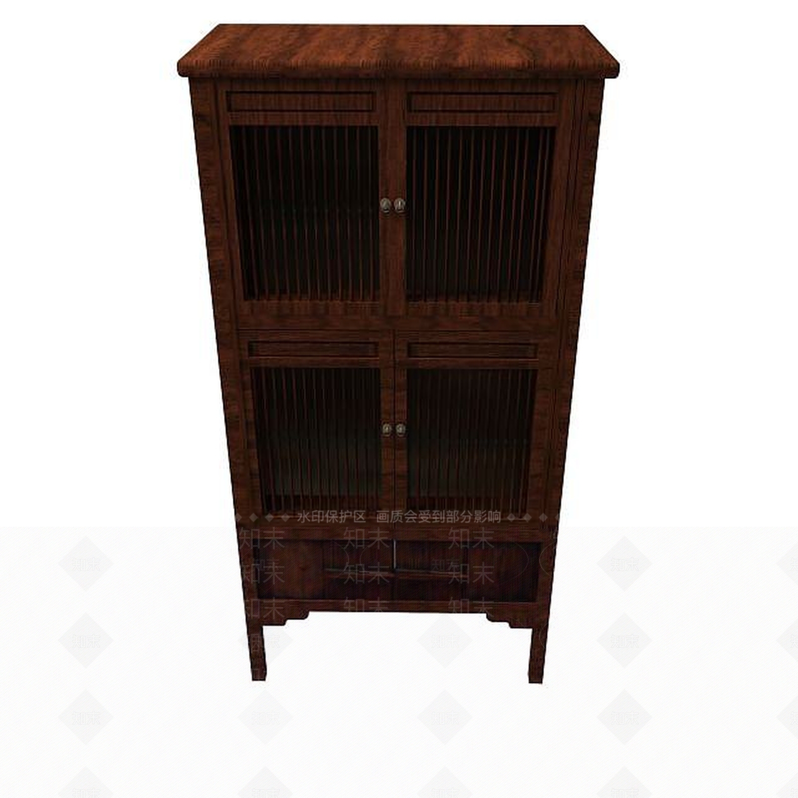 现代木质边柜3D模型下载【ID:1194783013】
