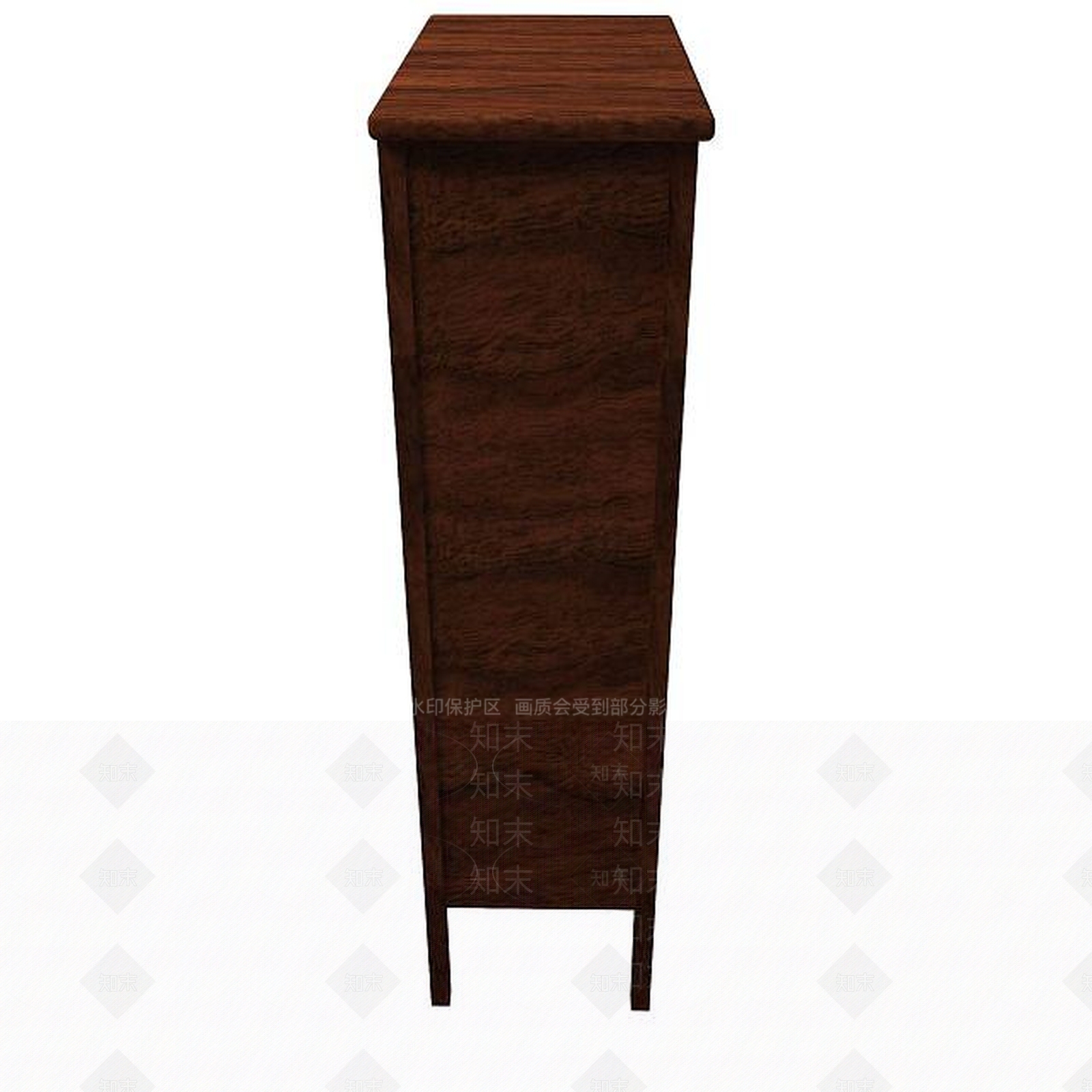 现代木质边柜3D模型下载【ID:1194783013】