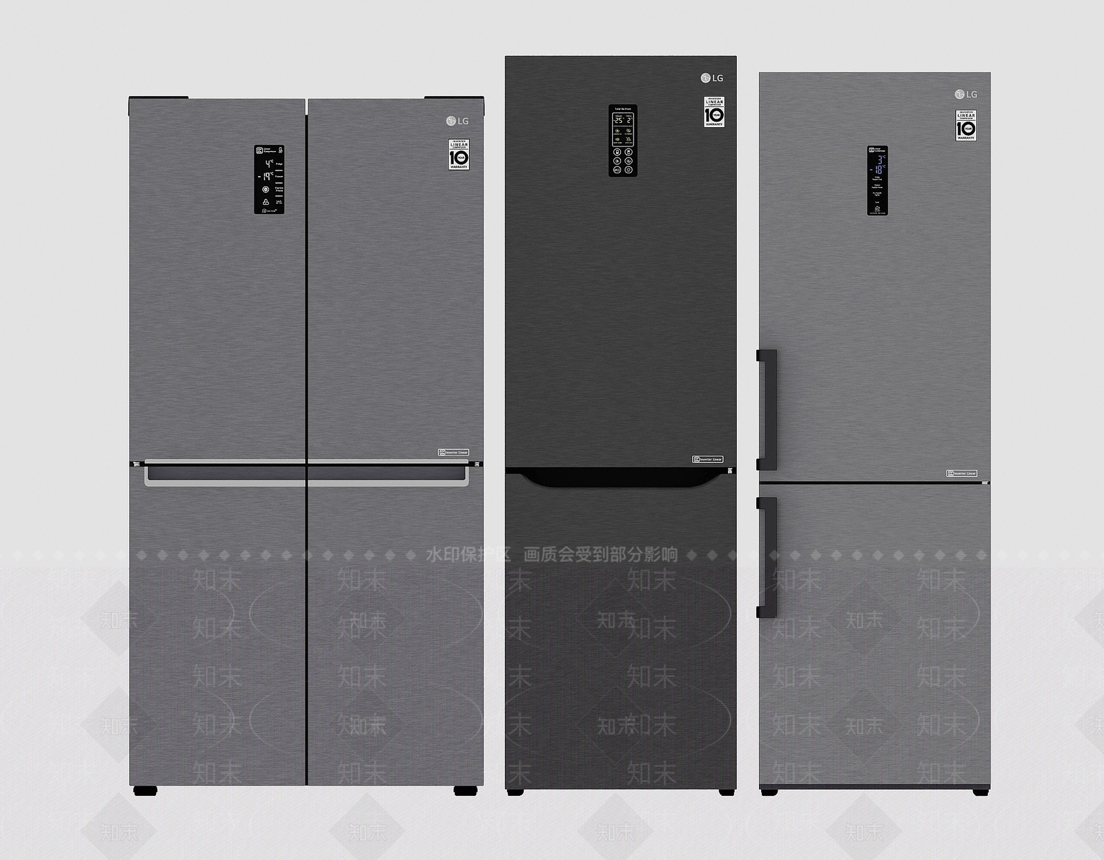 现代冰箱3D模型下载【ID:1194783946】