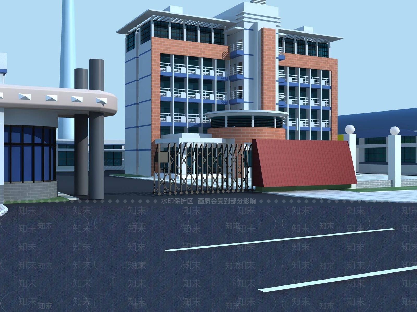 现代厂房3D模型下载【ID:1194784034】