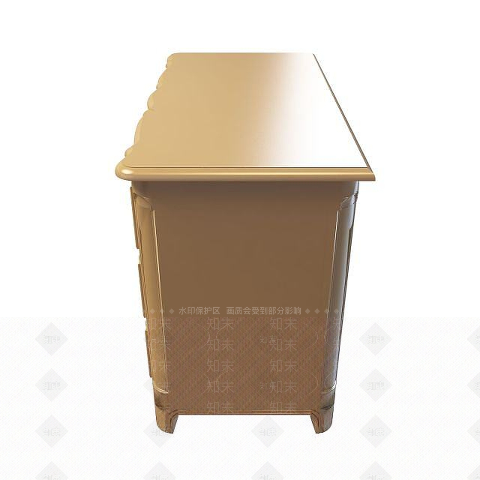 现代豪华边柜3D模型下载【ID:1194784083】