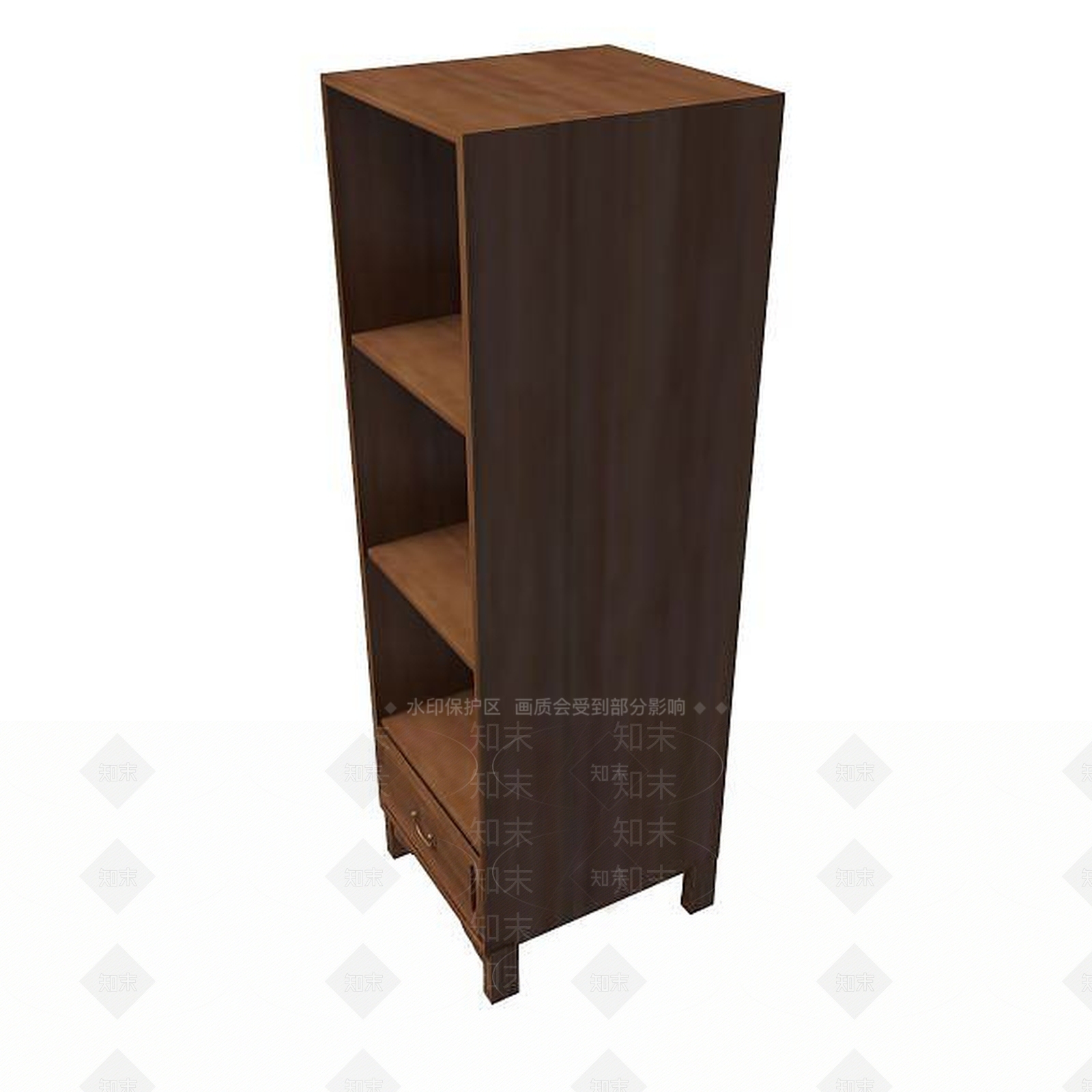 现代实木边柜3D模型下载【ID:1194784105】
