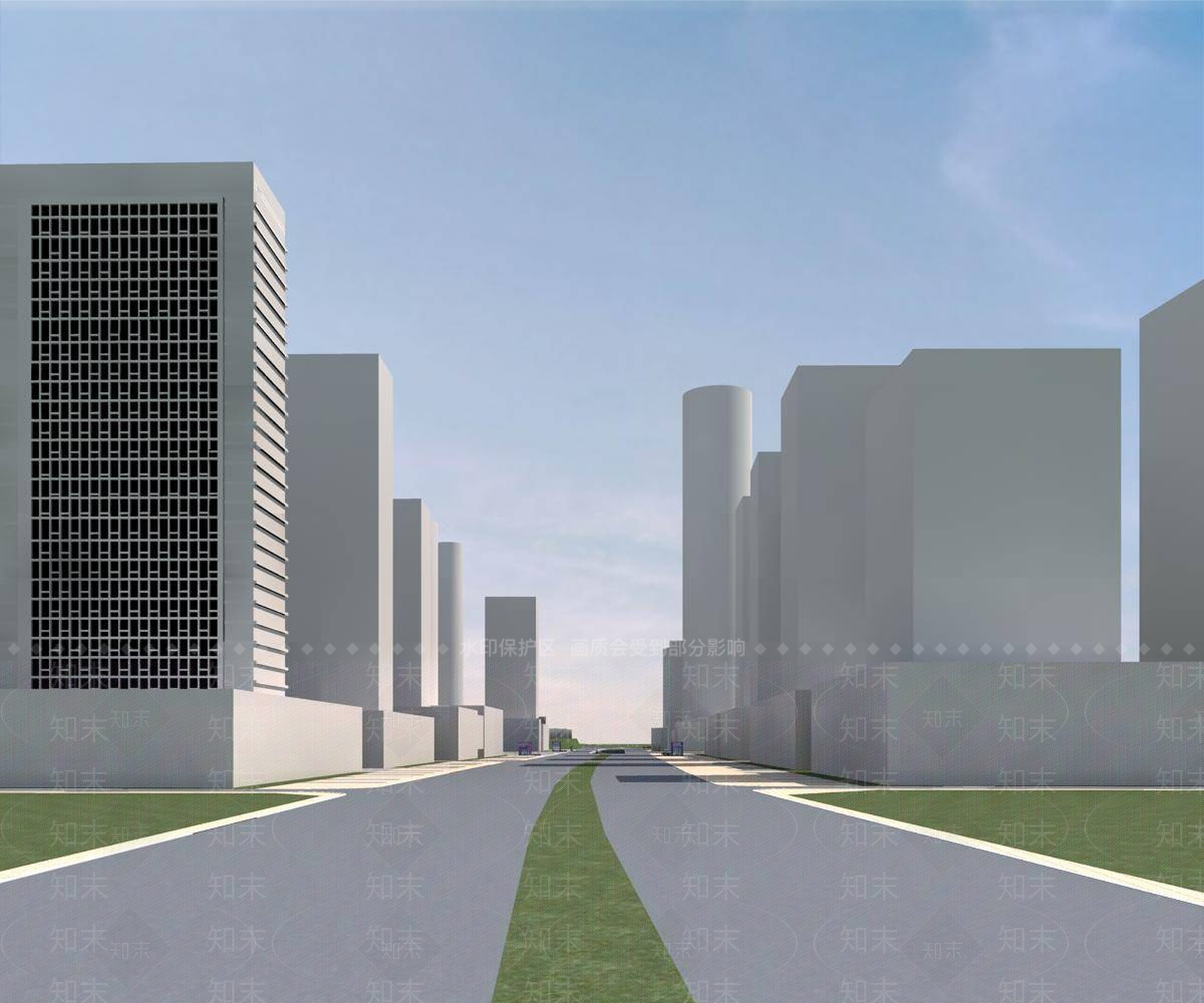 现代鸟瞰规划3D模型下载【ID:1194784241】