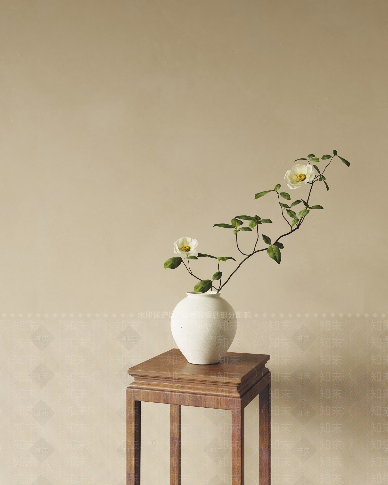新中式花艺3D模型下载【ID:1194785474】