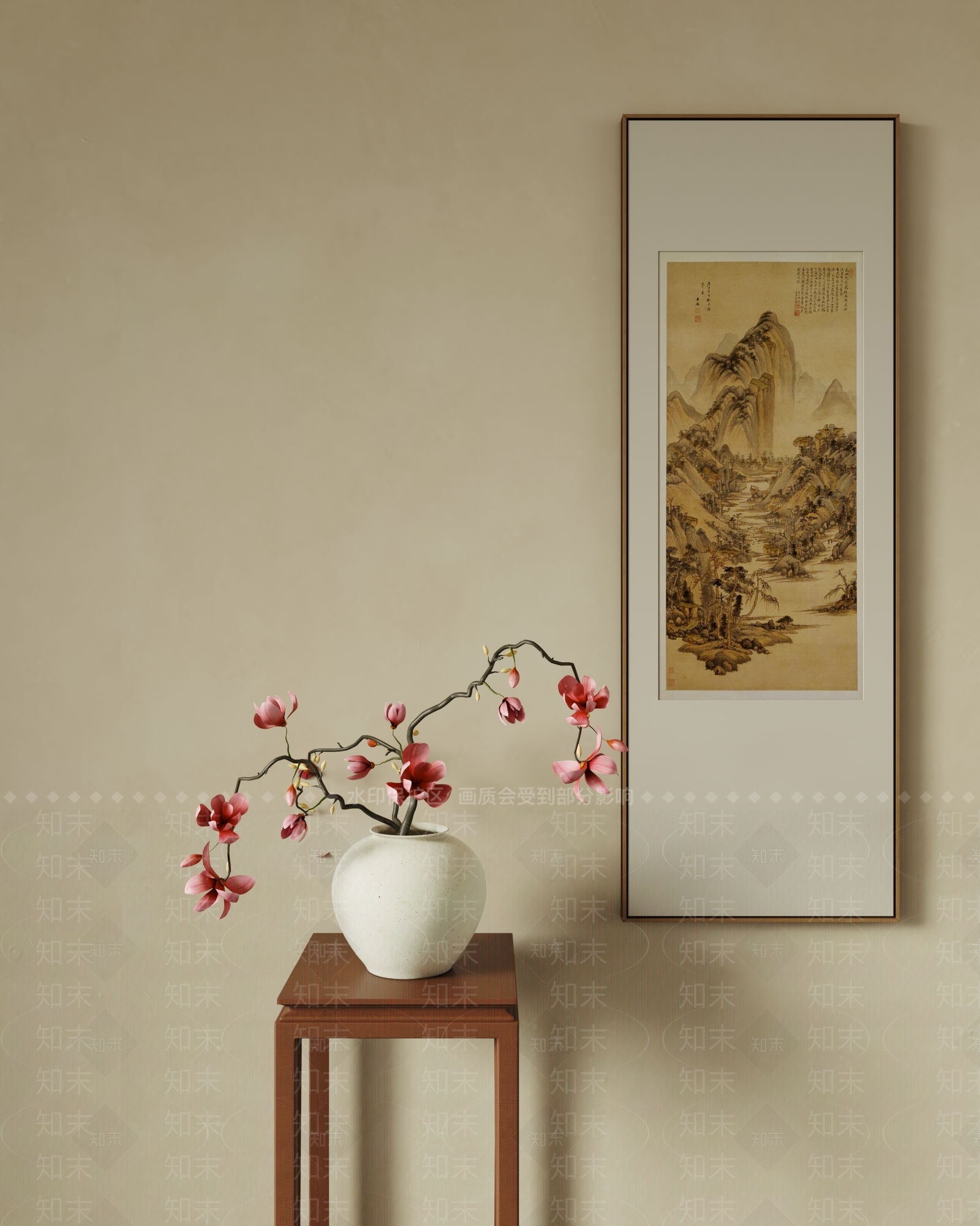 新中式花艺3D模型下载【ID:1194787000】