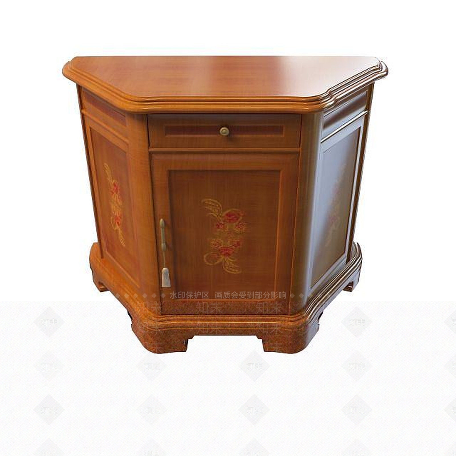 欧式古典欧式高档边柜3D模型下载【ID:1194787932】