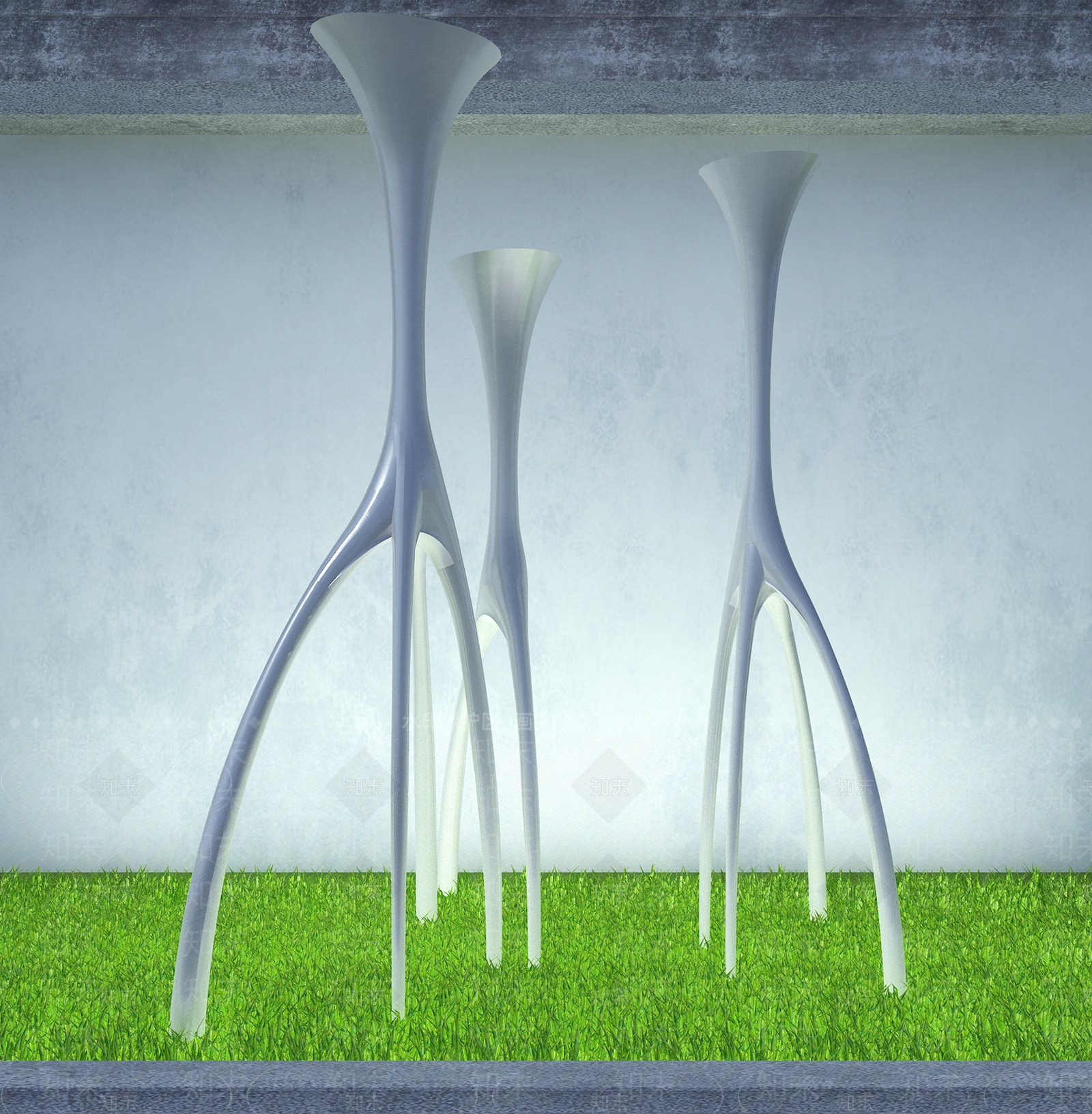 现代景观雕塑3D模型下载【ID:1194788079】