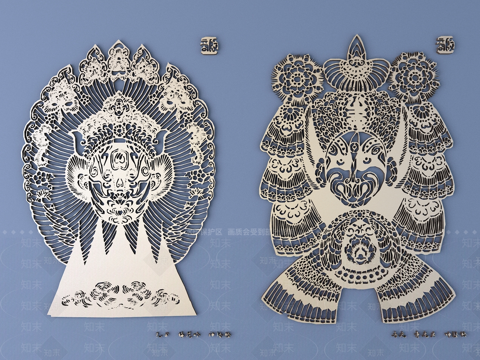 新中式中式雕花3D模型下载【ID:1194788544】