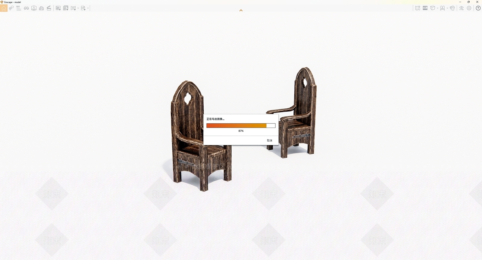 复古其他椅SU模型下载【ID:1194790090】