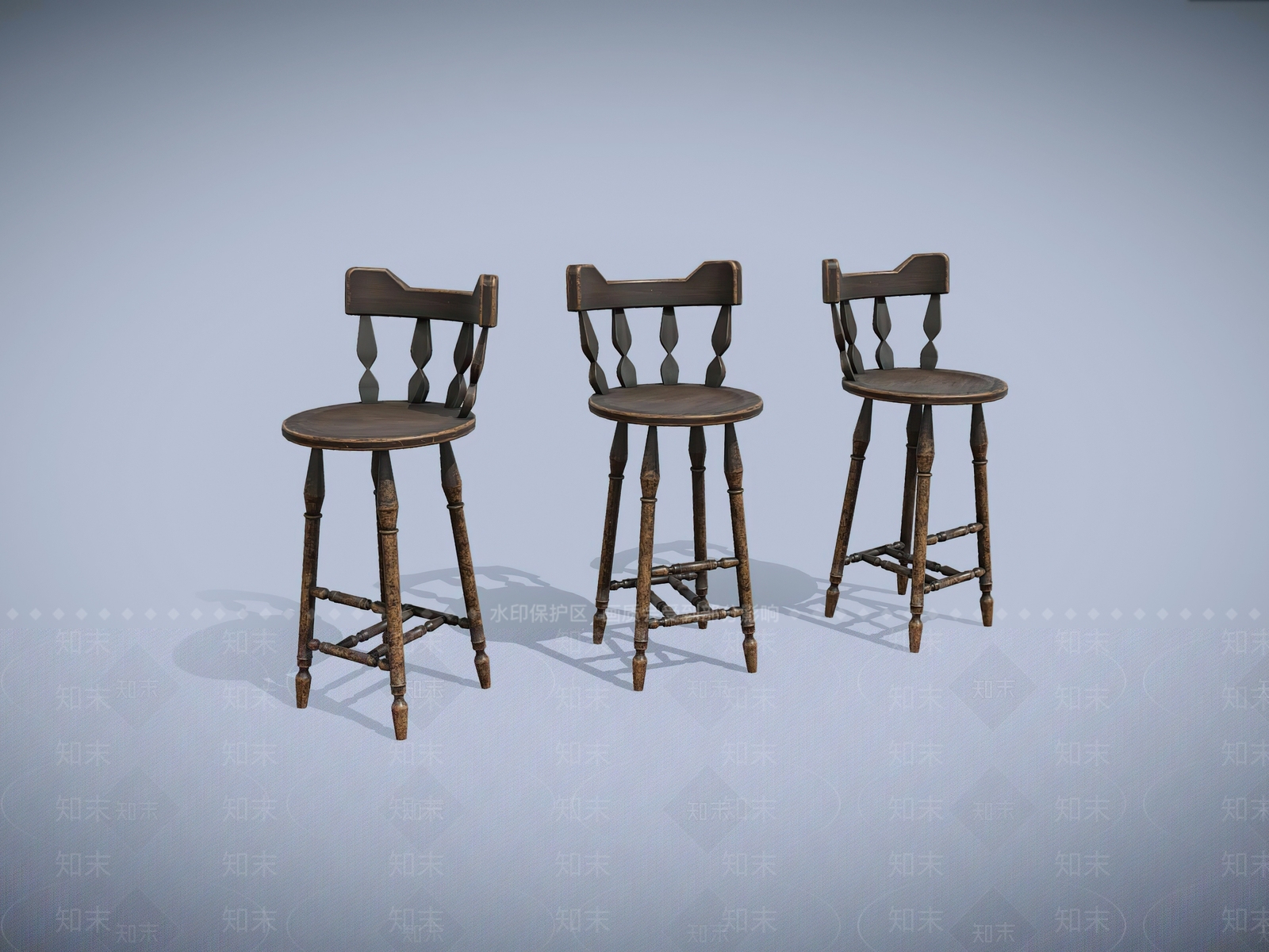 现代吧凳SU模型下载【ID:1194790732】