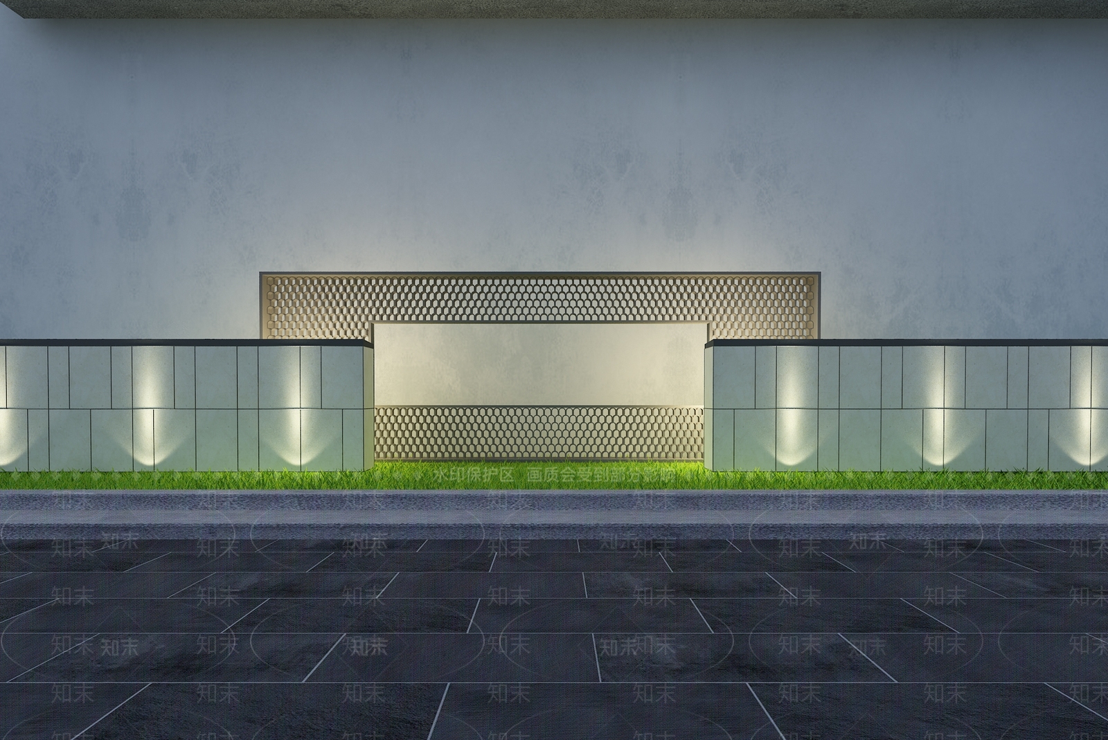 现代景墙3D模型下载【ID:1194790992】