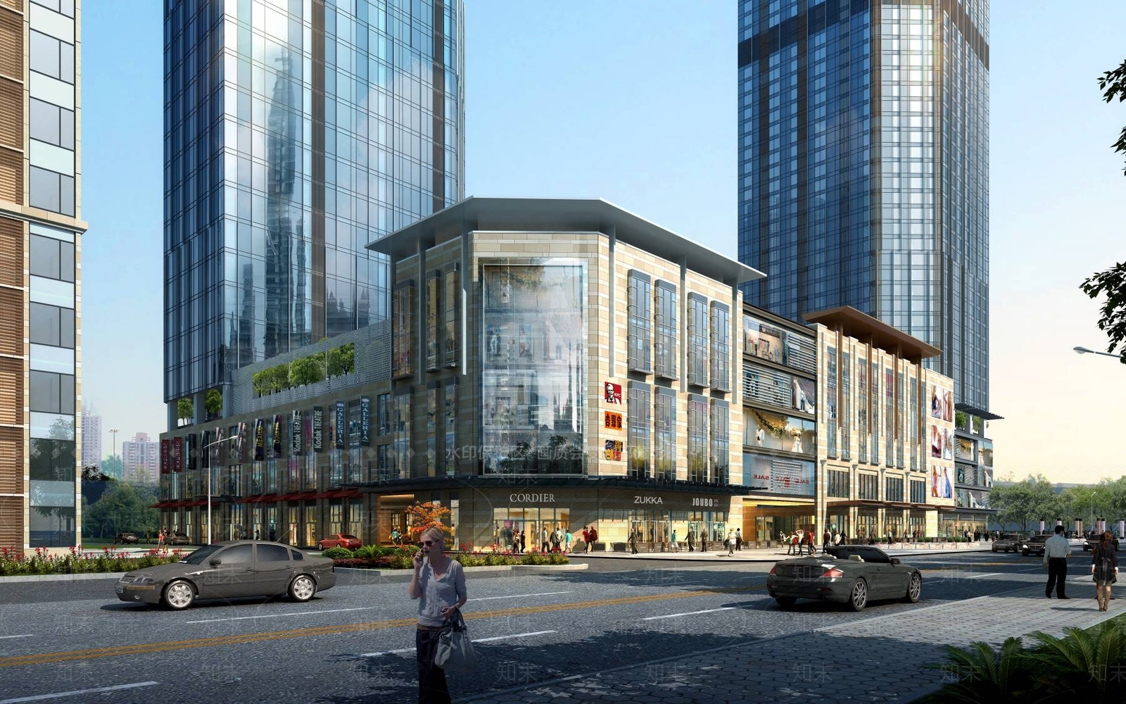 现代商场外观3D模型下载【ID:1194791577】