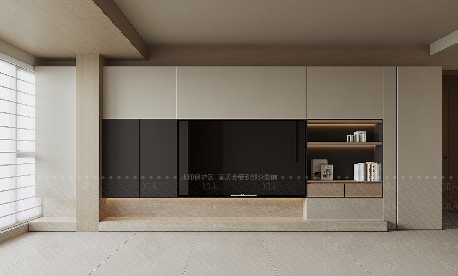 现代电视背景墙3D模型下载【ID:1194793972】