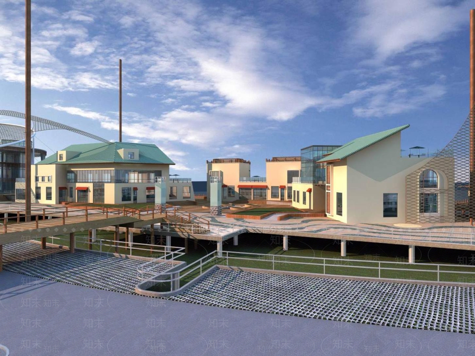 现代艺术风格建筑3D模型下载【ID:1194795579】