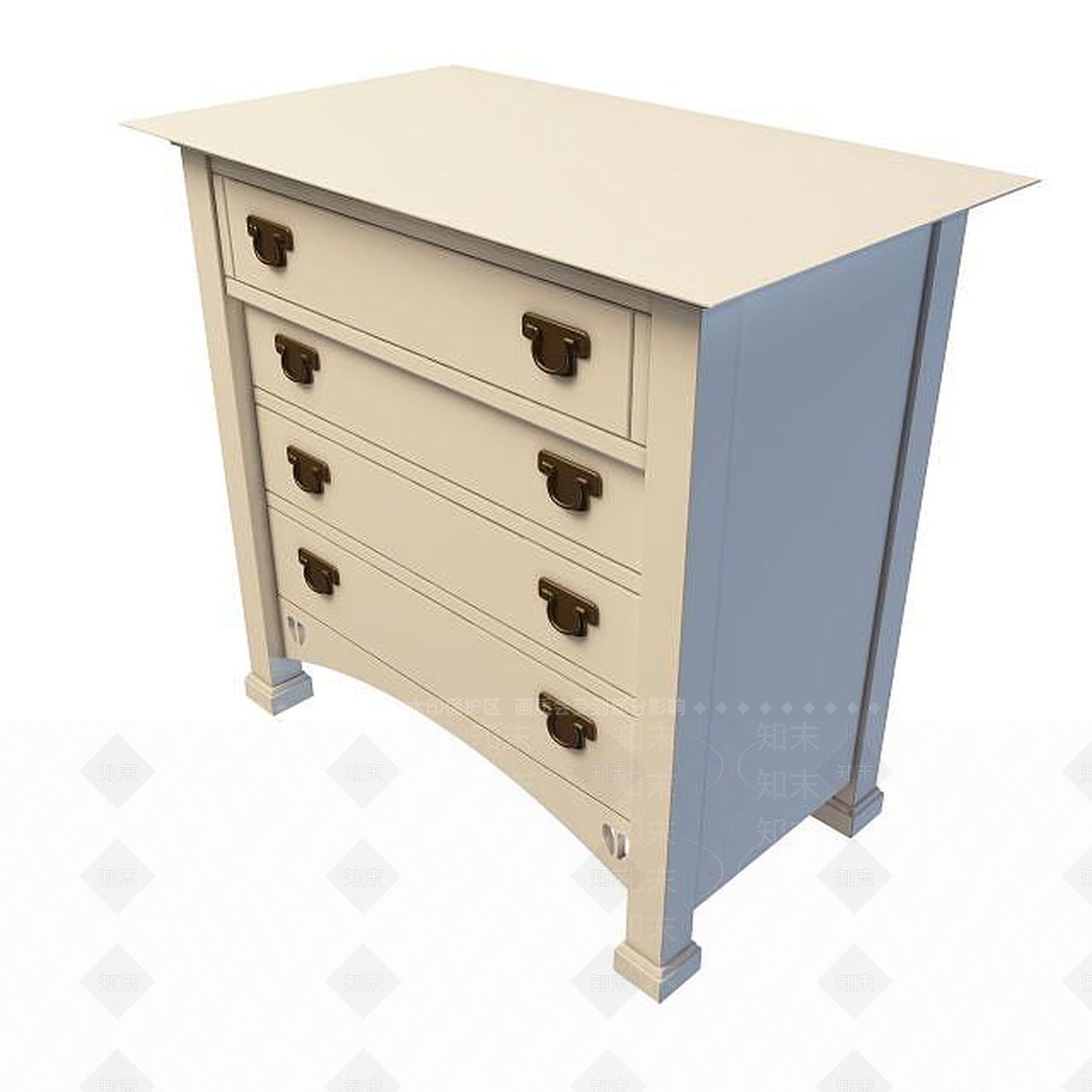 欧式古典欧式床头柜3D模型下载【ID:1194797515】