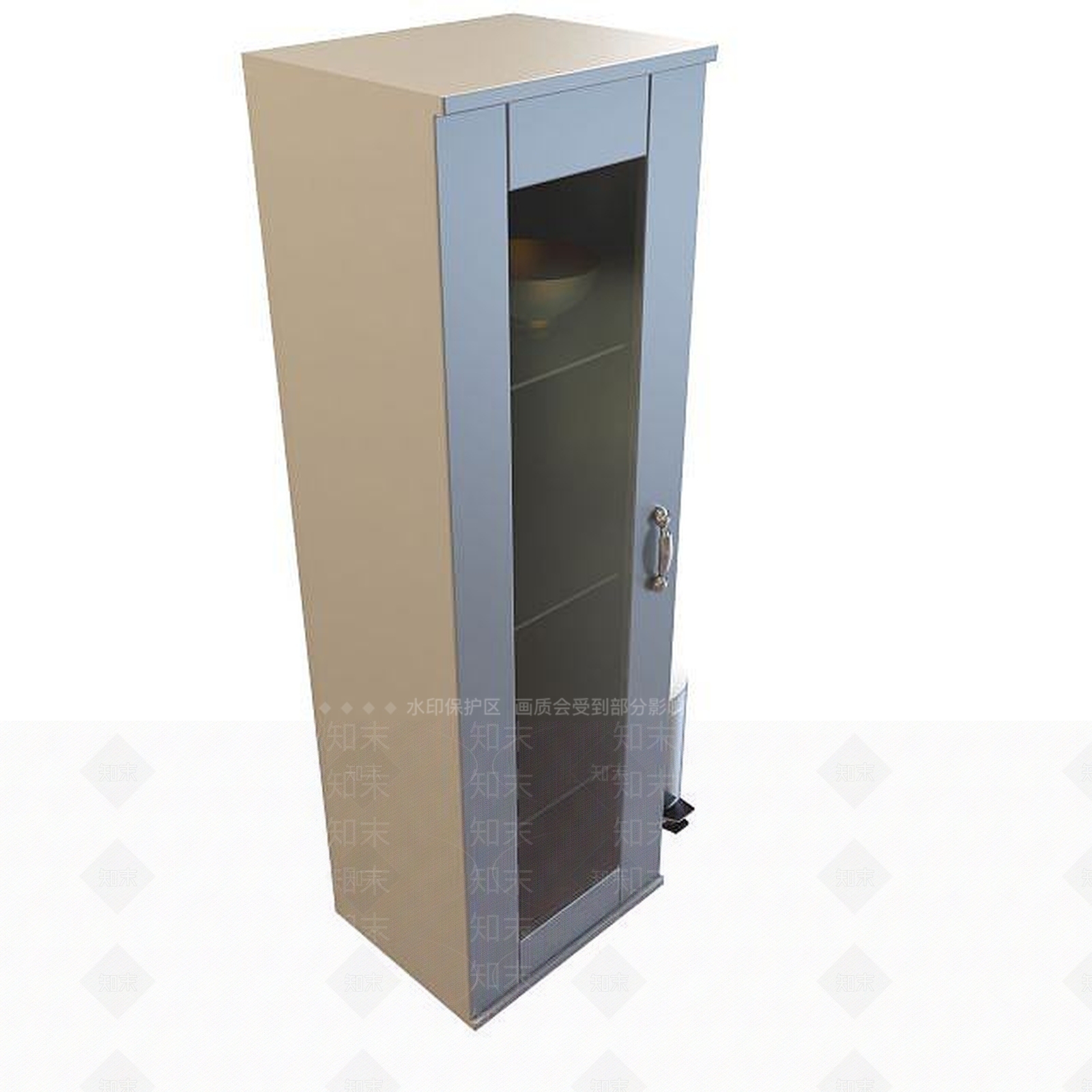现代厨房餐具立柜3D模型下载【ID:1194798306】