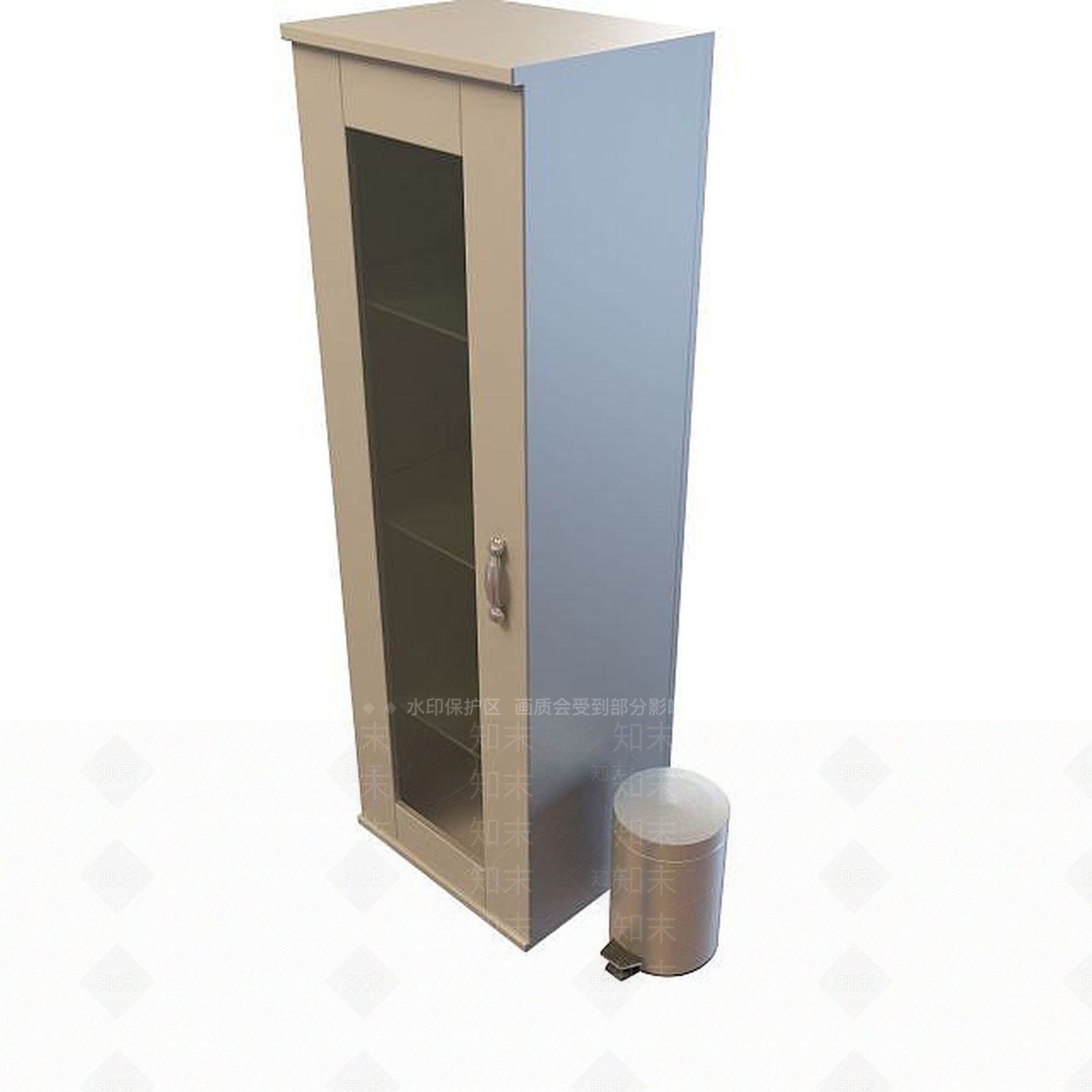 现代厨房餐具立柜3D模型下载【ID:1194798306】