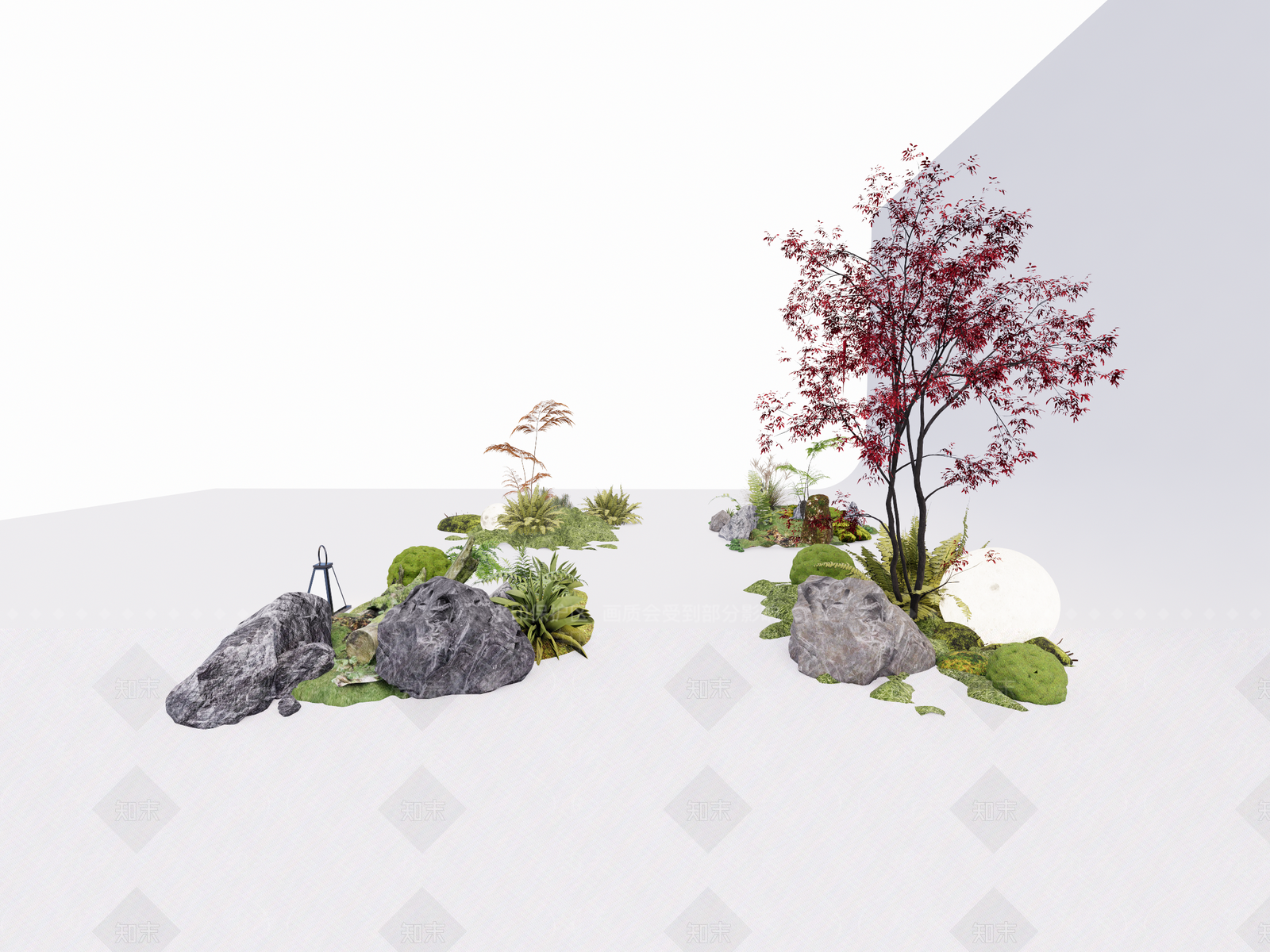 植物组合SU模型下载【ID:1194799549】