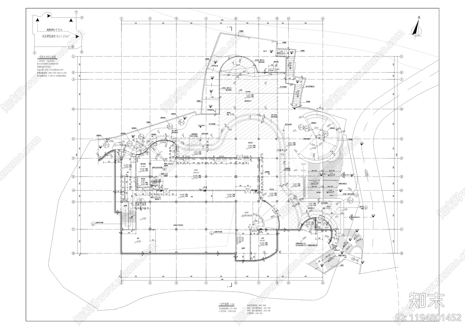 现代学校建筑cad施工图下载【ID:1194801452】