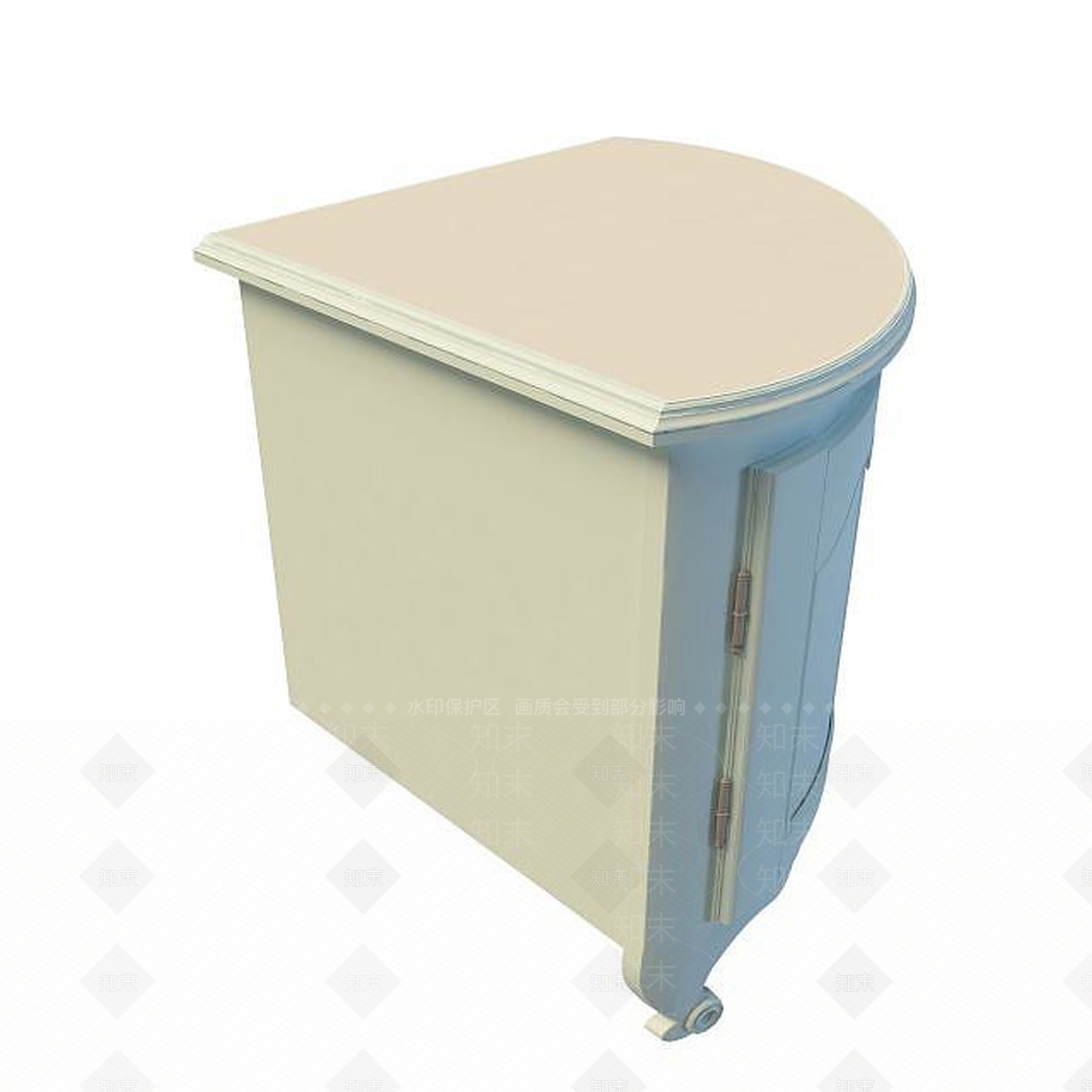 现代实木角柜3D模型下载【ID:1194804311】