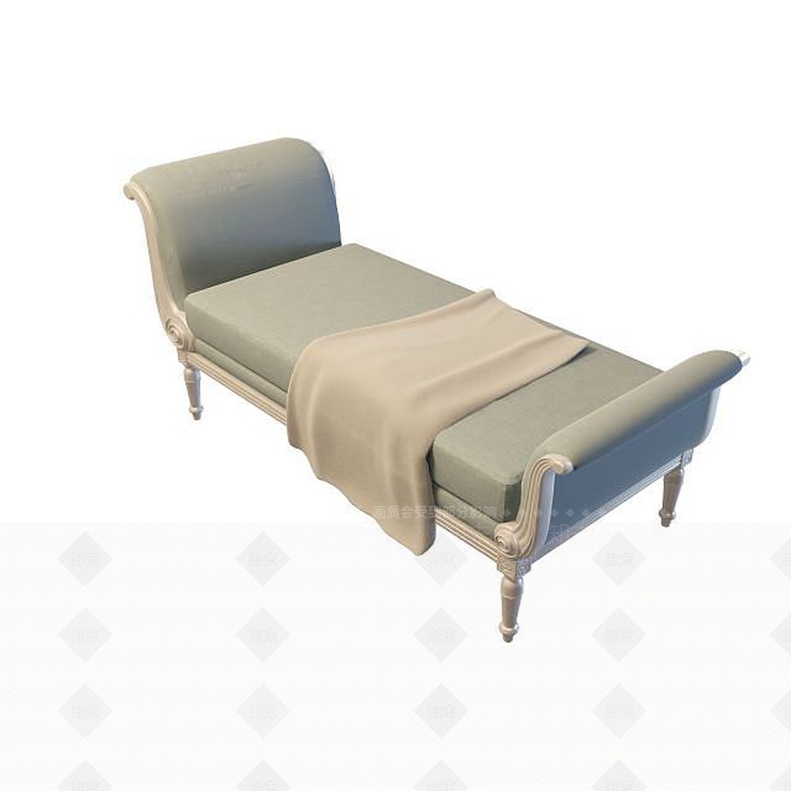 现代贵妃榻3D模型下载【ID:1194804604】