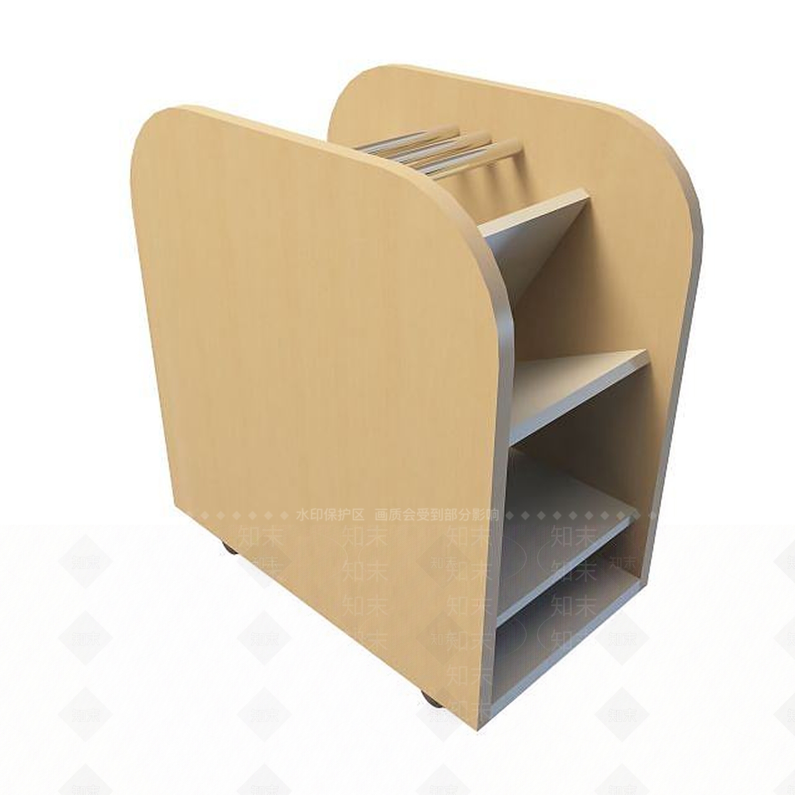 现代简约文件柜3D模型下载【ID:1194805395】