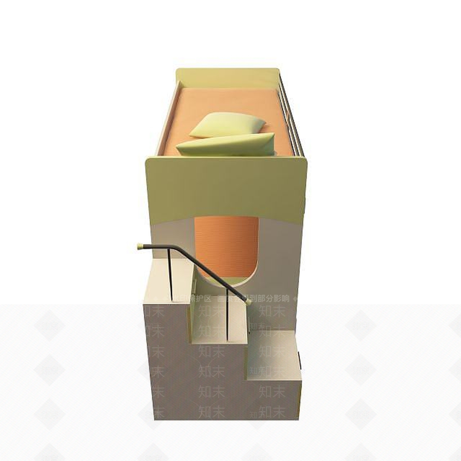 现代学生床3D模型下载【ID:1194806471】