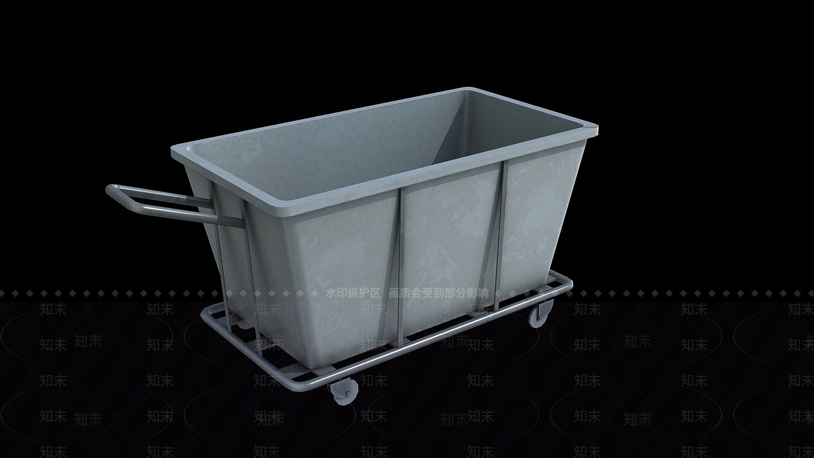 现代布草车3D模型下载【ID:1194806920】