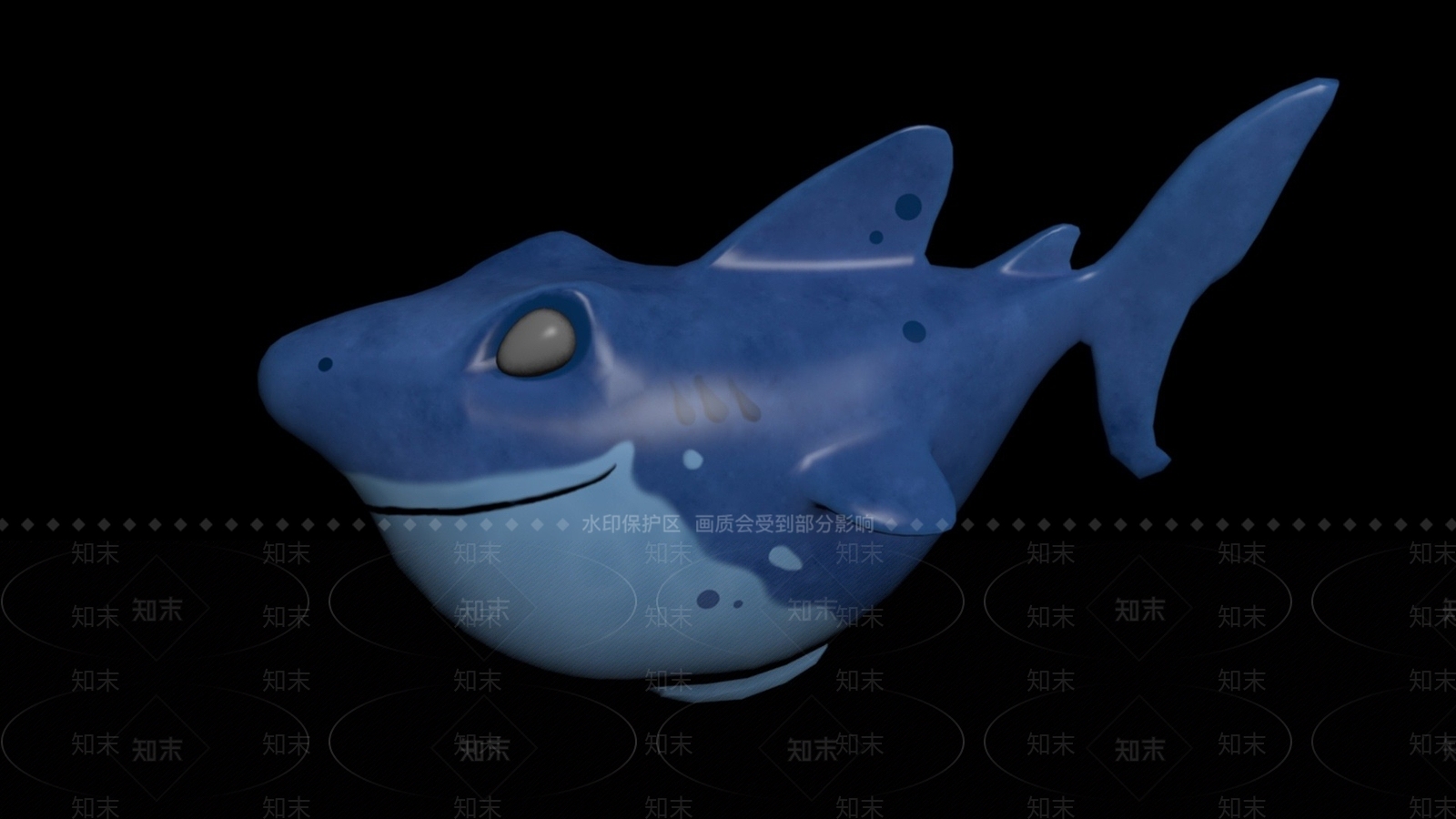 现代卡通鲨鱼3D模型下载【ID:1194807793】