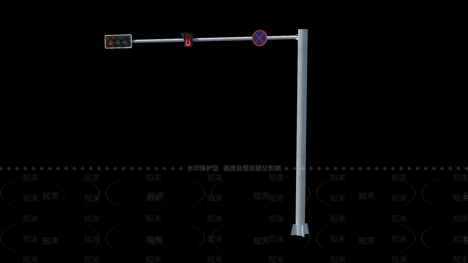 现代红绿灯3D模型下载【ID:1194808287】