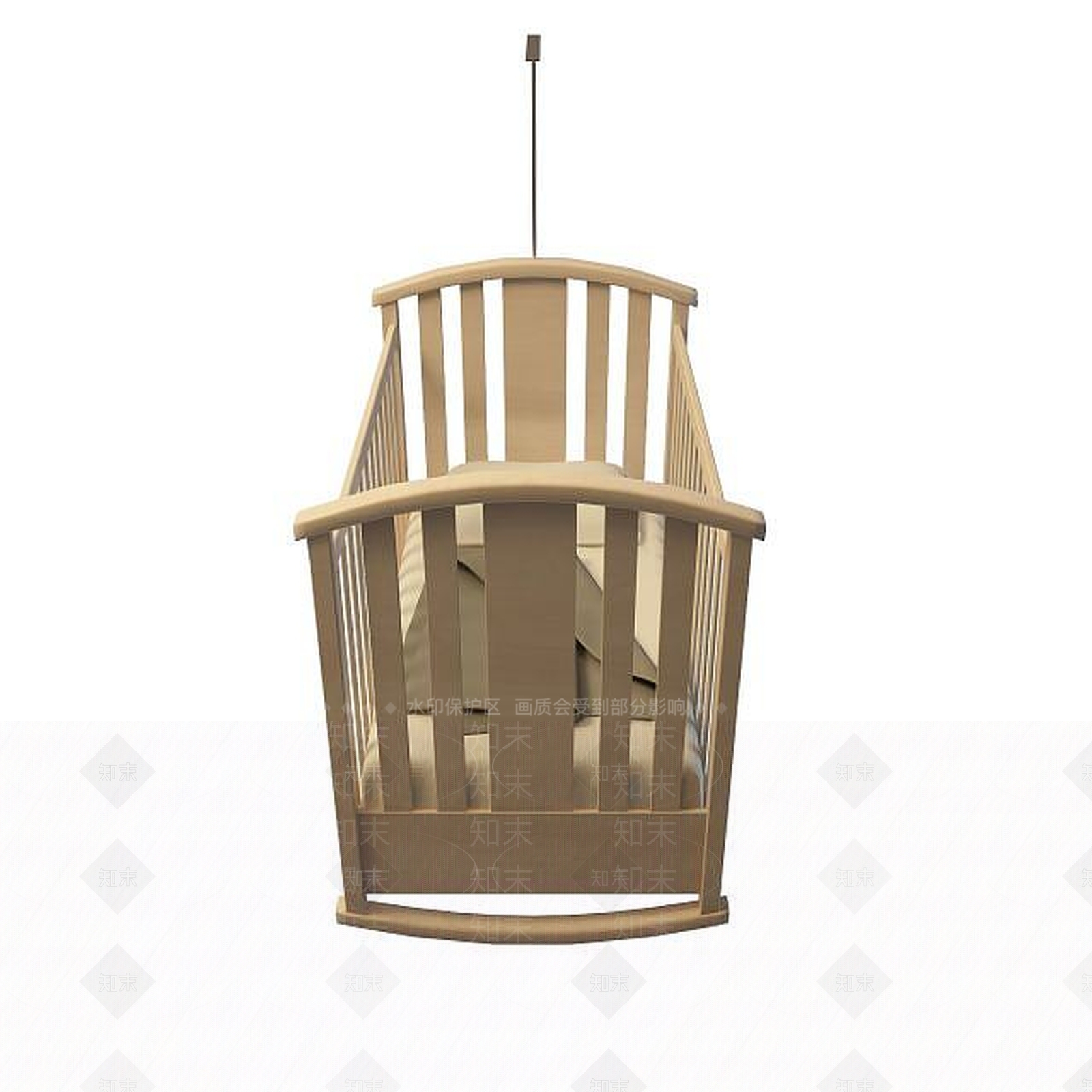 现代婴儿床3D模型下载【ID:1194808510】